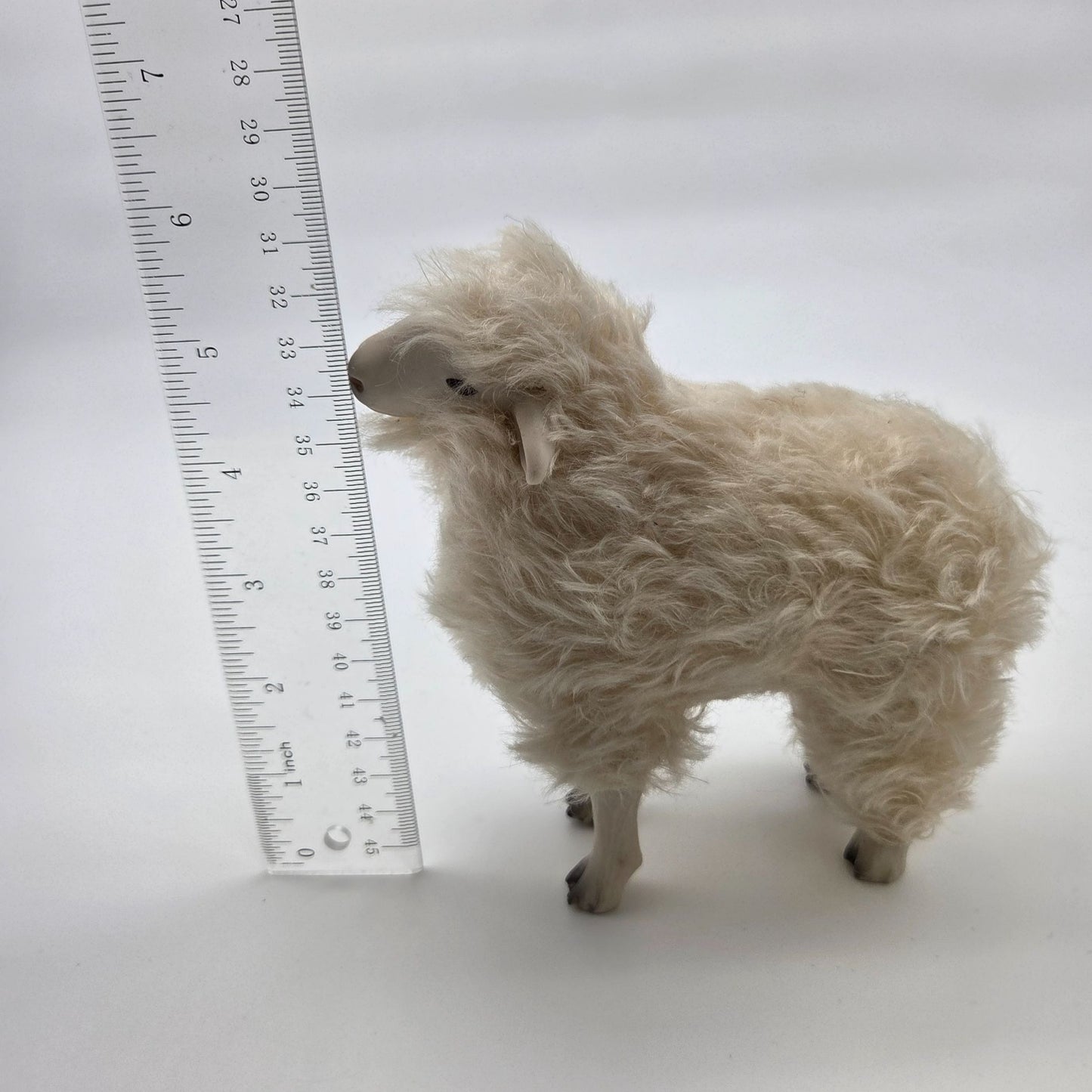 Meier Germany Real Wool Dorset Sheep Sculpture