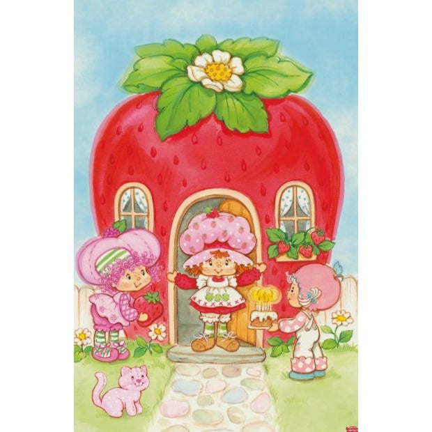 Strawberry Shortcake Poster 1980s Vintage Kids Room Decor