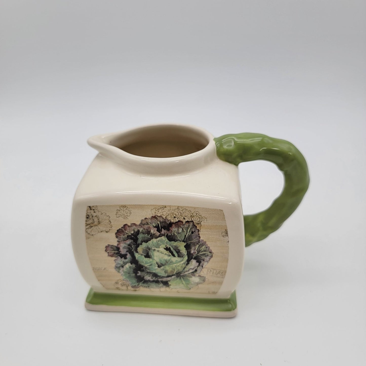 Vintage Kathyrn White Treasure Craft Cabbage Pitcher