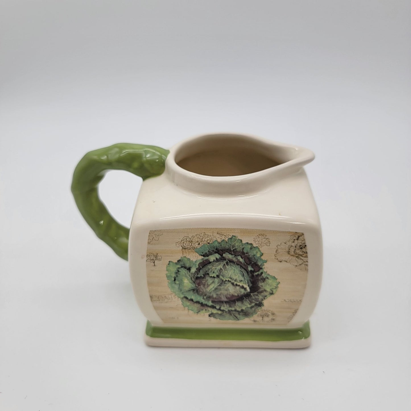 Vintage Kathyrn White Treasure Craft Cabbage Pitcher