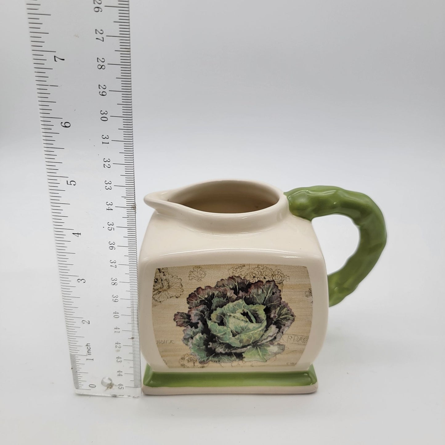 Vintage Kathyrn White Treasure Craft Cabbage Pitcher