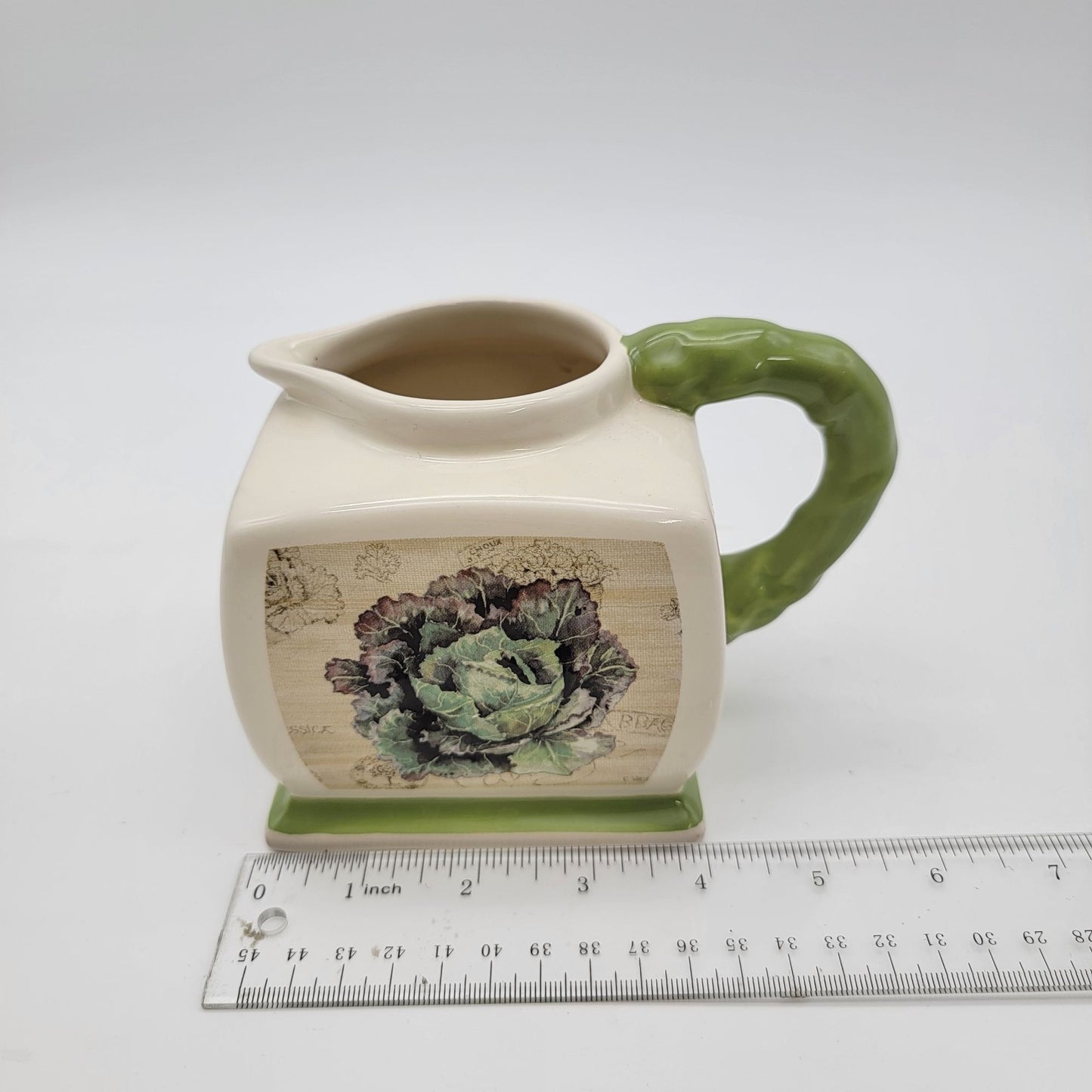 Vintage Kathyrn White Treasure Craft Cabbage Pitcher