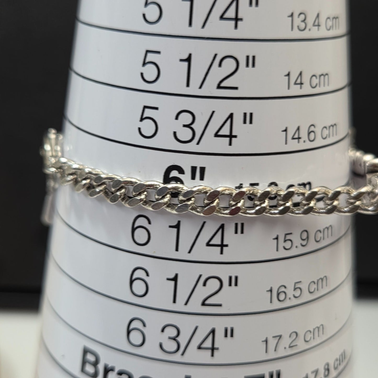 Chrome Hearts Cross 925 Silver Bracelet Size 6