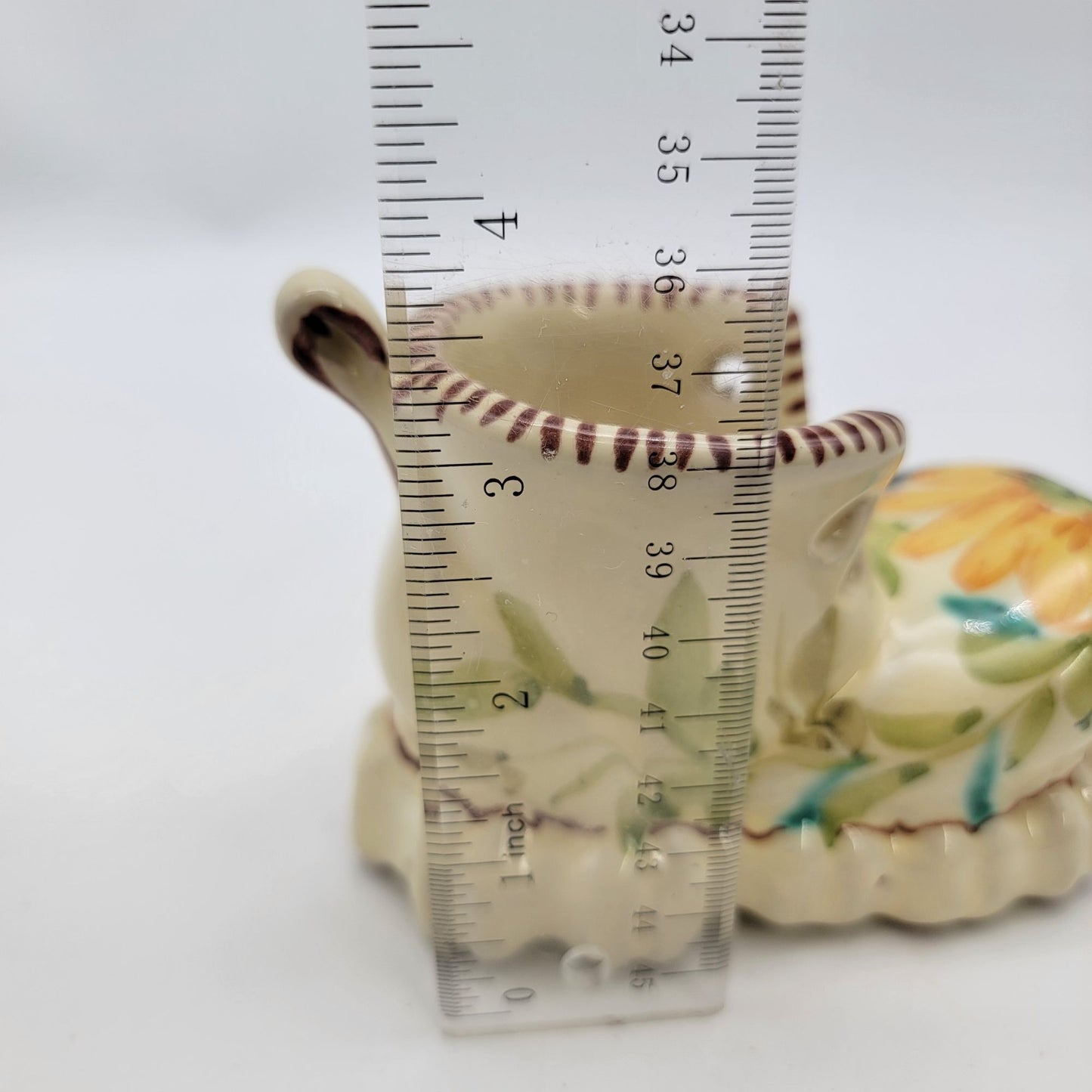 Vintage Italian Boot Planter Hand-Painted Floral Design