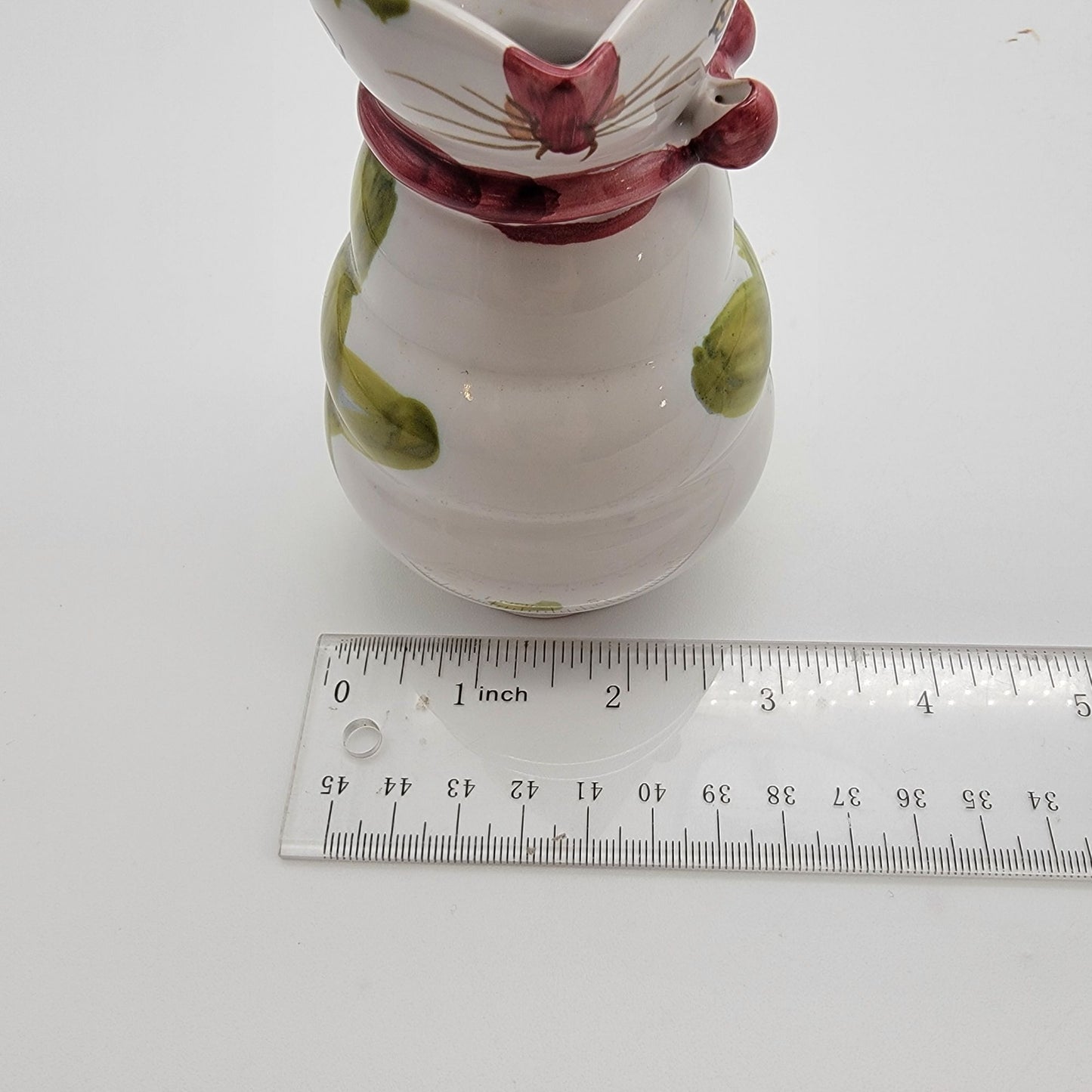 Vintage MBD Italian Majolica Pottery Rabbit Creamer Pitcher