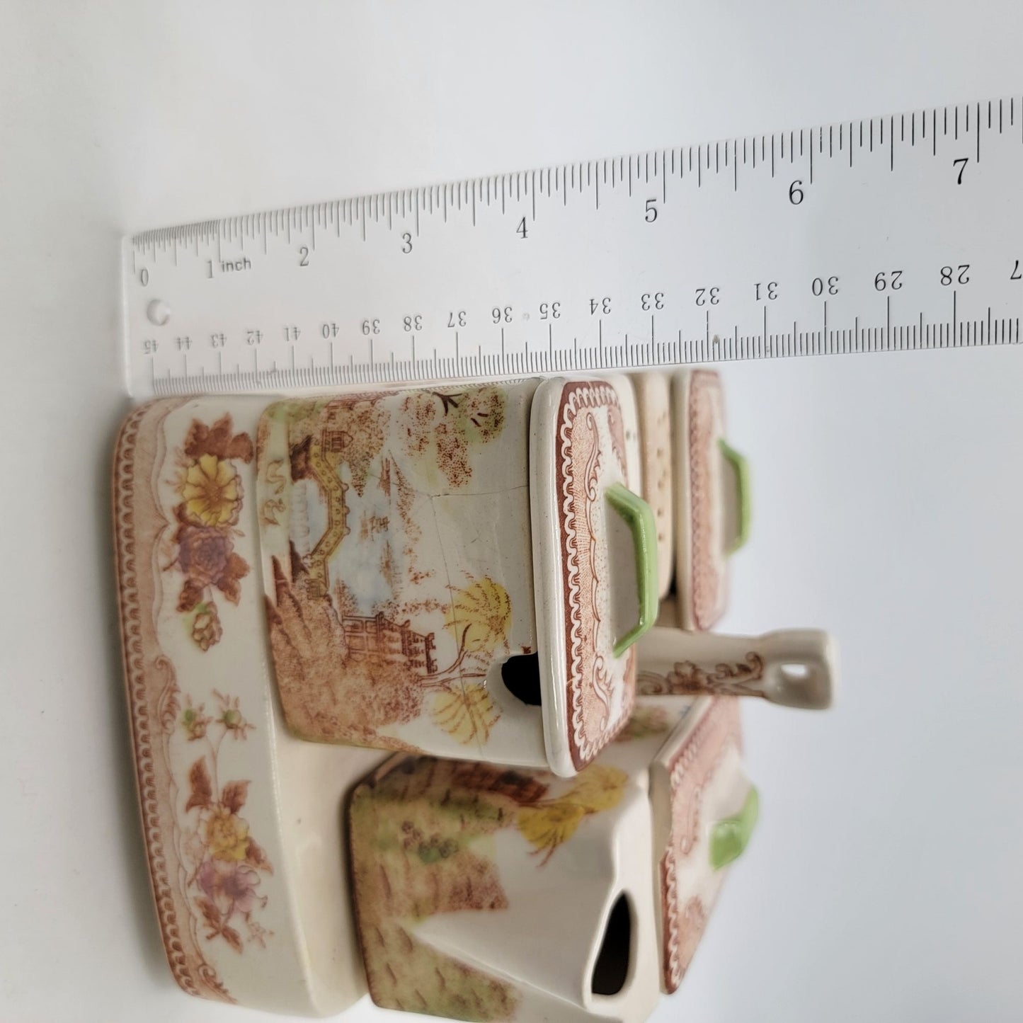 Vintage Brown & Ritchie Oriental Garden Condiment Set