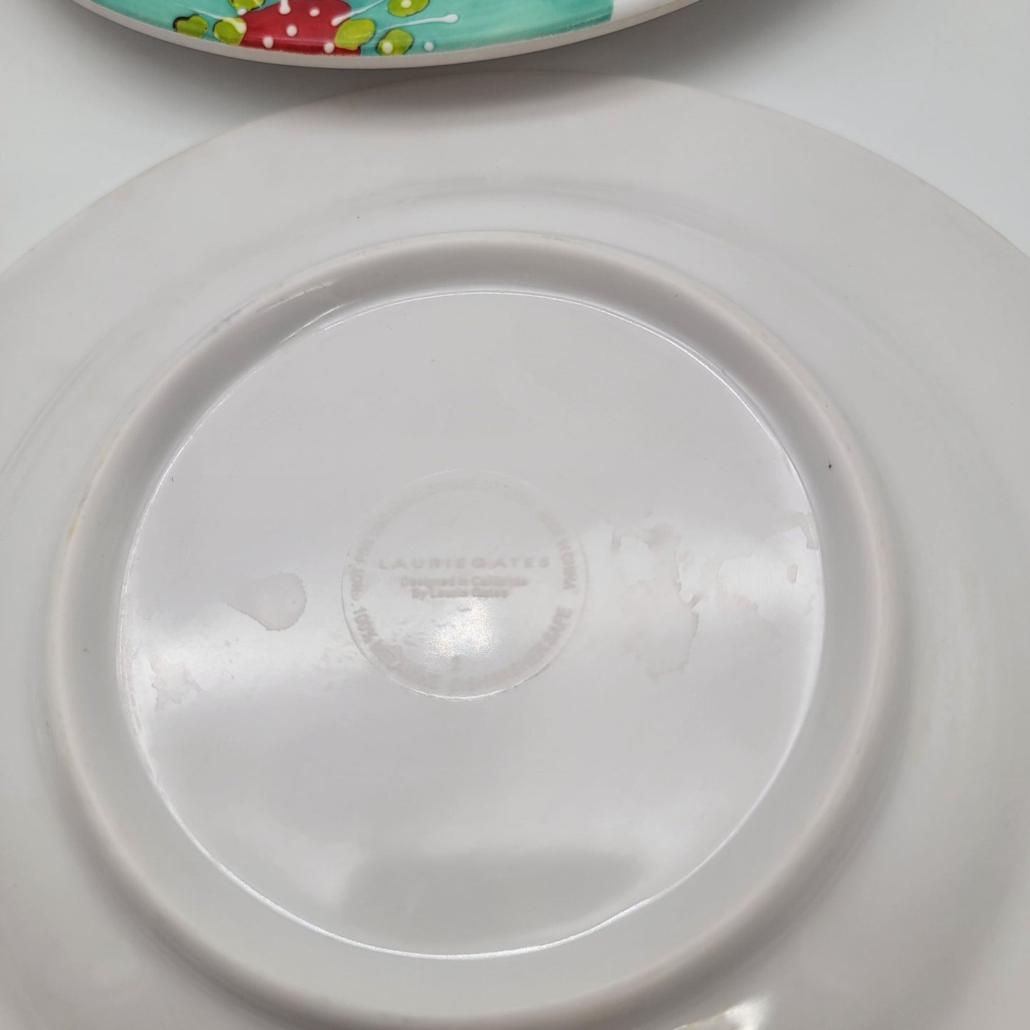 Laurie Gates Melamine Floral Plates Set Of 4