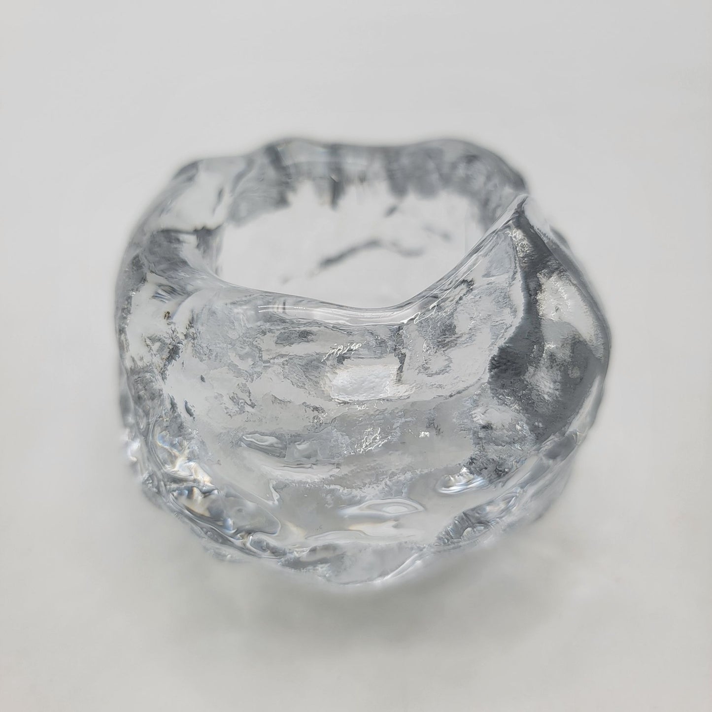 Vintage Glass Snowball Candle Holder