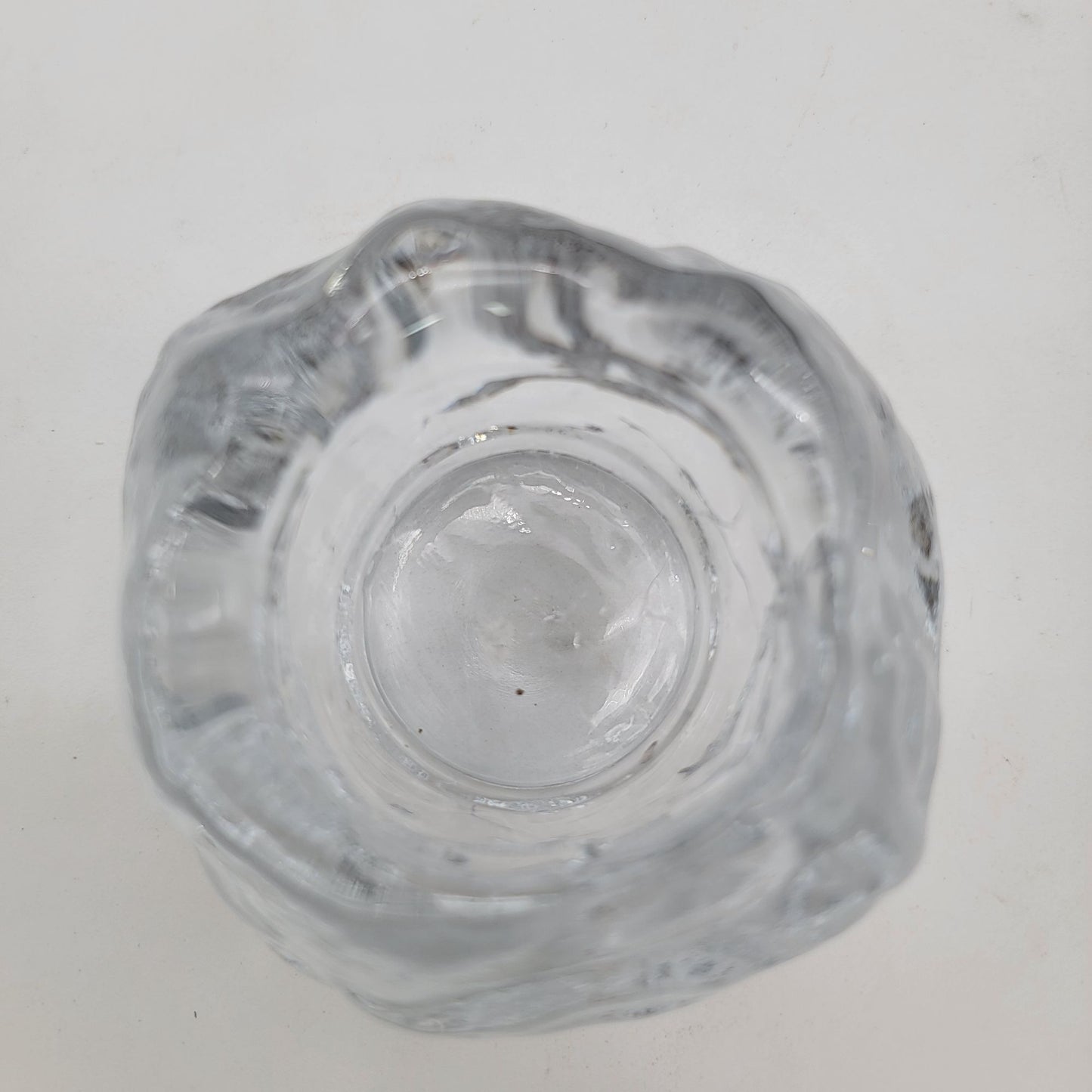 Vintage Glass Snowball Candle Holder
