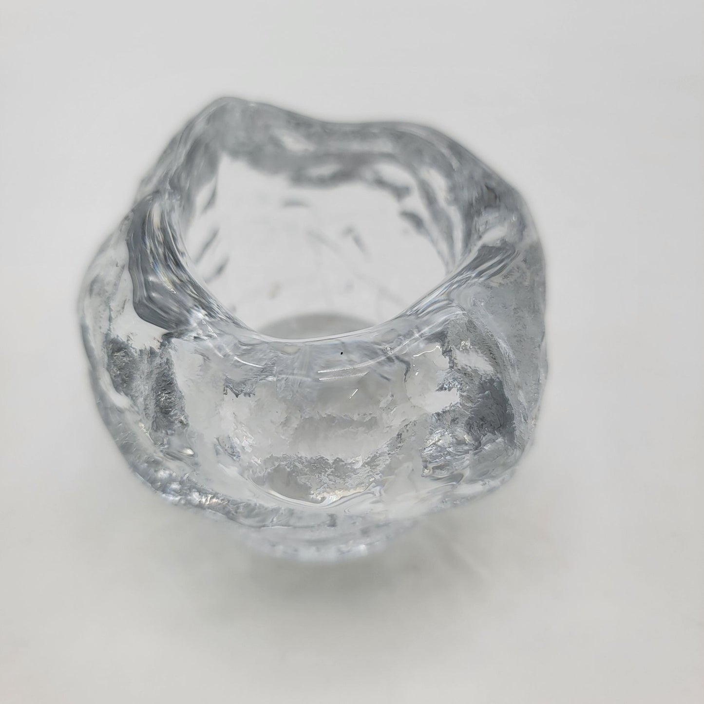 Vintage Glass Snowball Candle Holder