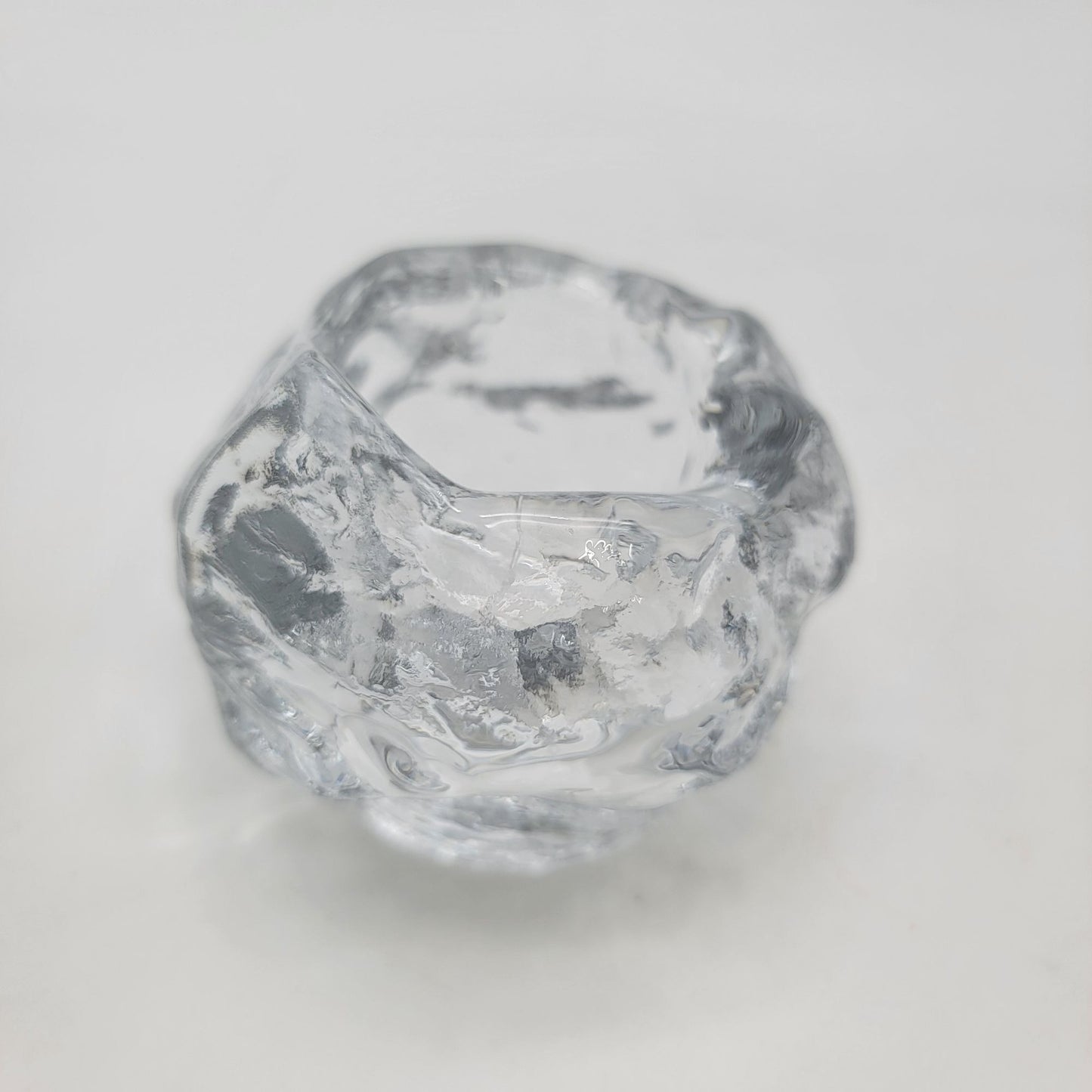 Vintage Glass Snowball Candle Holder