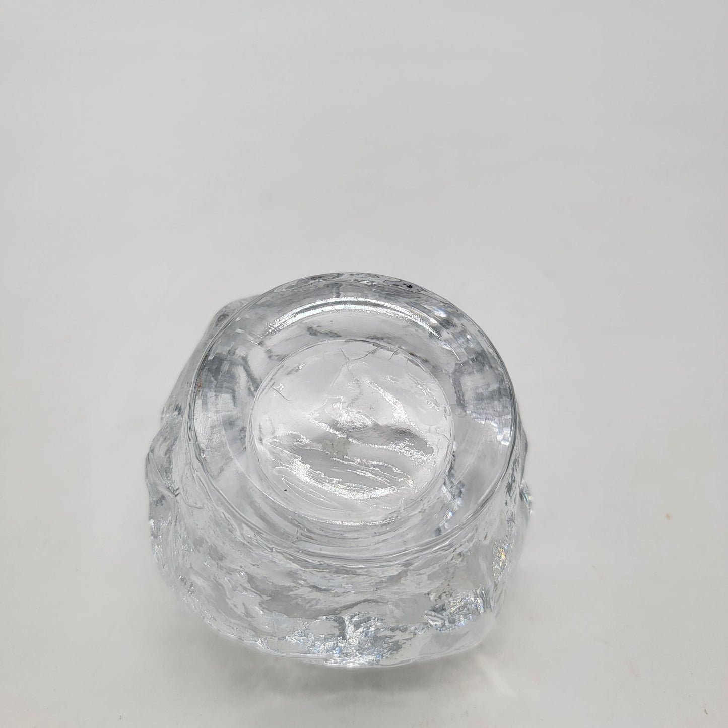 Vintage Glass Snowball Candle Holder