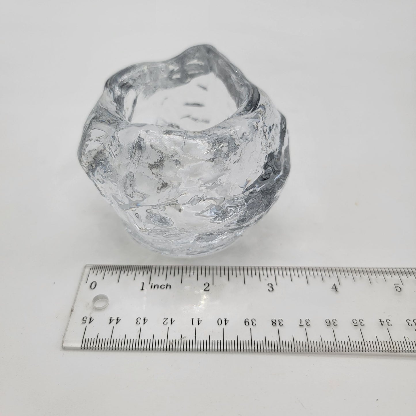 Vintage Glass Snowball Candle Holder
