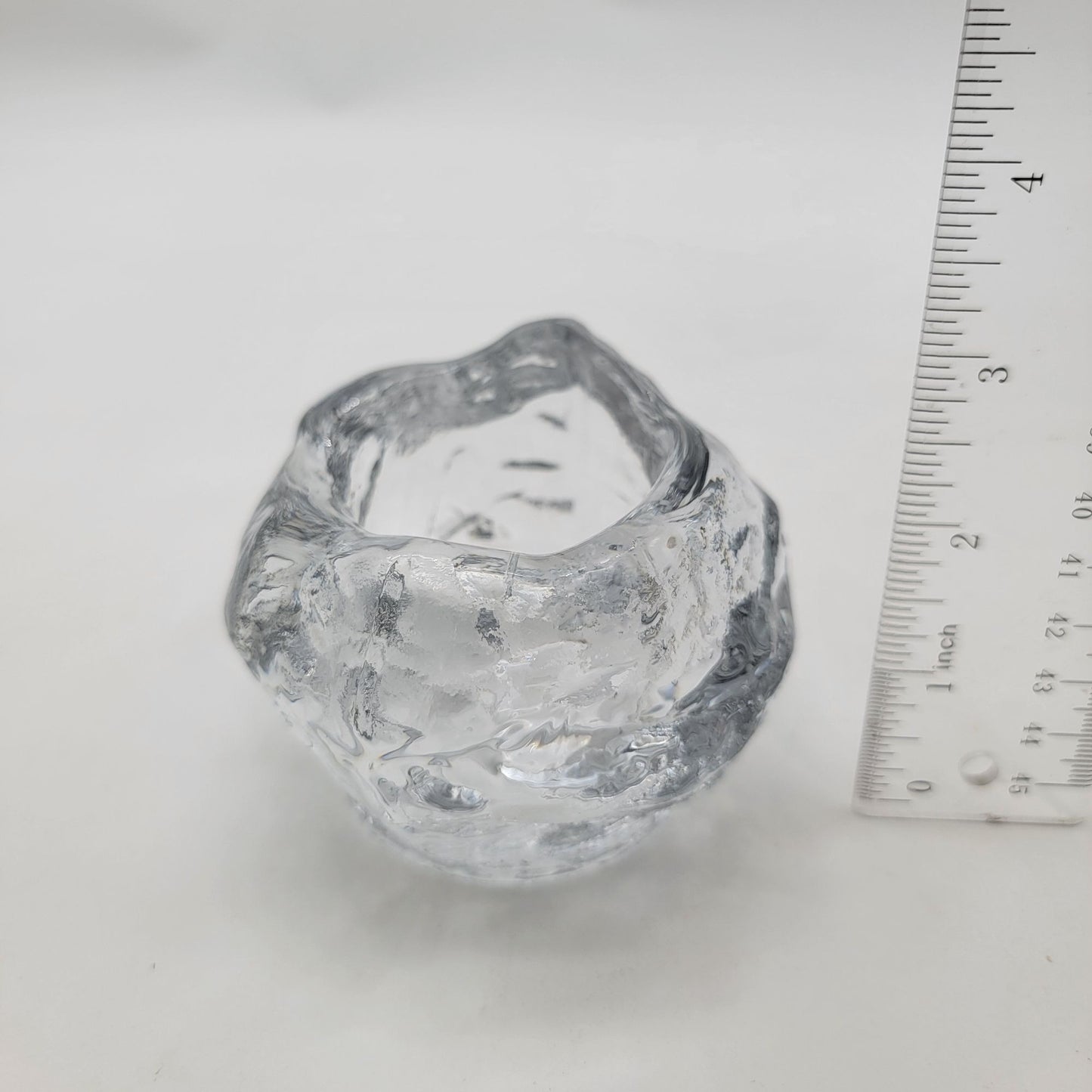 Vintage Glass Snowball Candle Holder