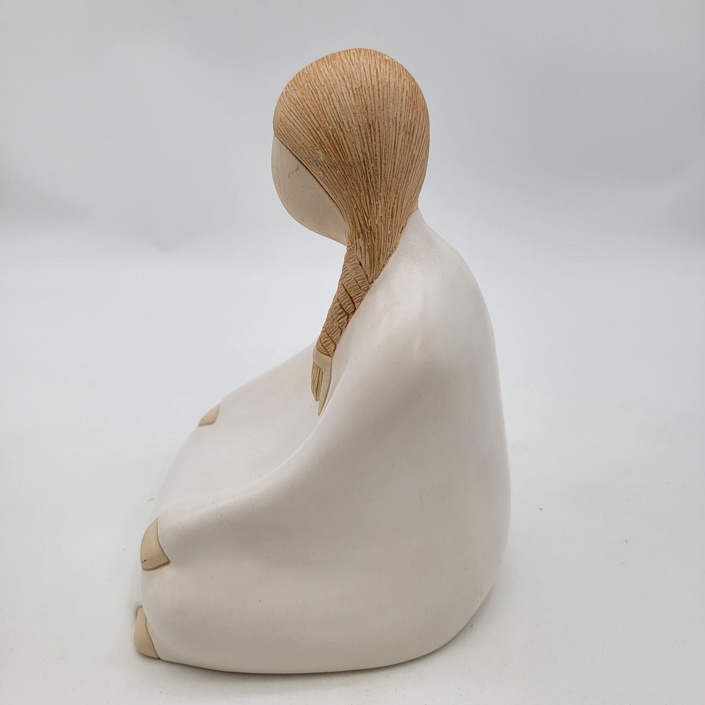 Navajo Pottery Sculpture By Jack Black 1990 Female Figure