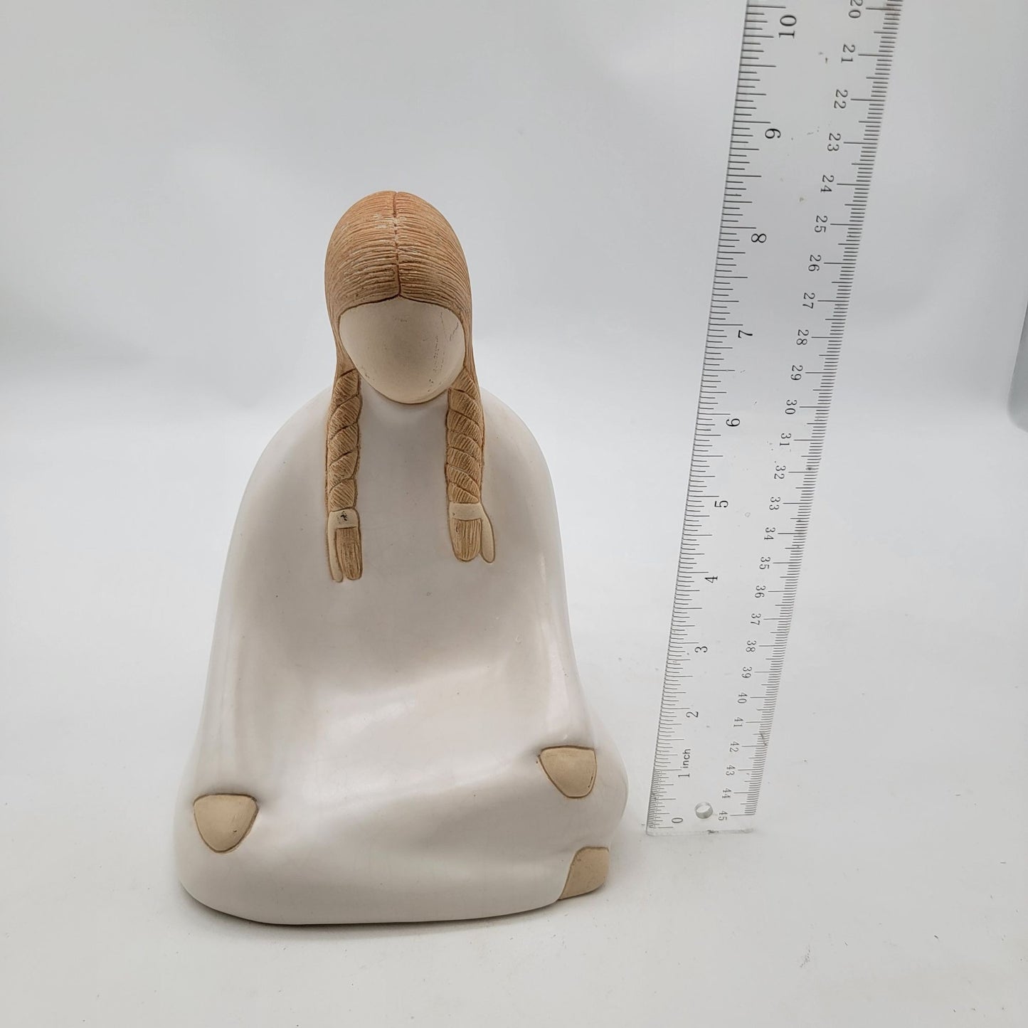 Navajo Pottery Sculpture By Jack Black 1990 Female Figure