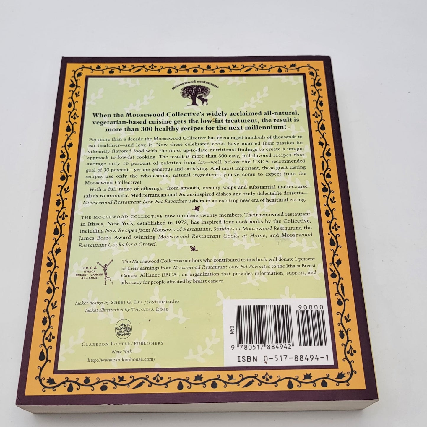Moosewood Restaurant Low-Fat Favorites Cookbook By Moosewood Collective
