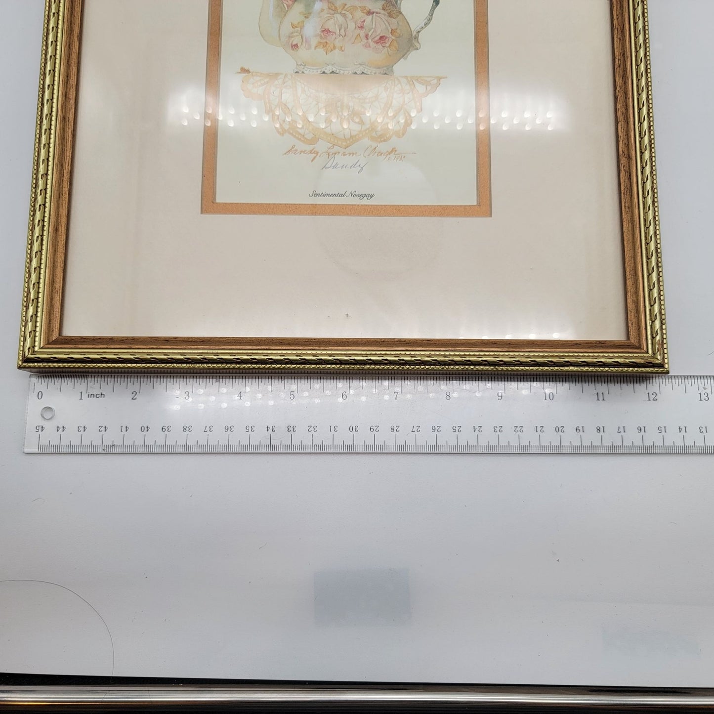 Set Of 5 Sandy Lynam Clough Prints Teacup Designs Hand Signed