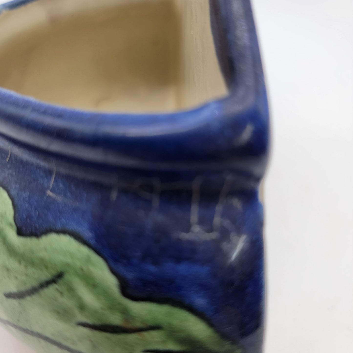 Hand-Painted Talavera Mexican Pottery Sunflower Wall Pocket Planter