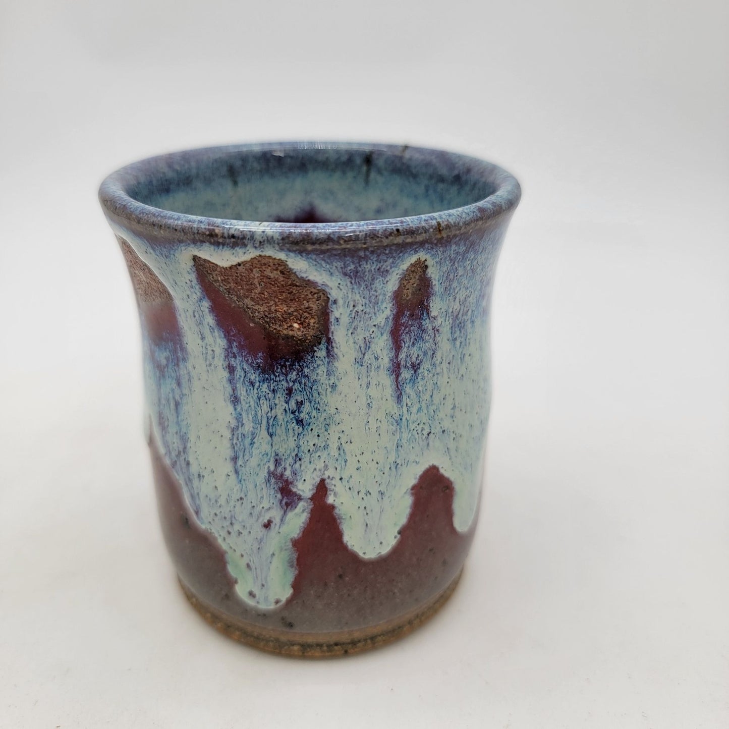 Handcrafted Art Pottery Mug With Abstract Glaze Design