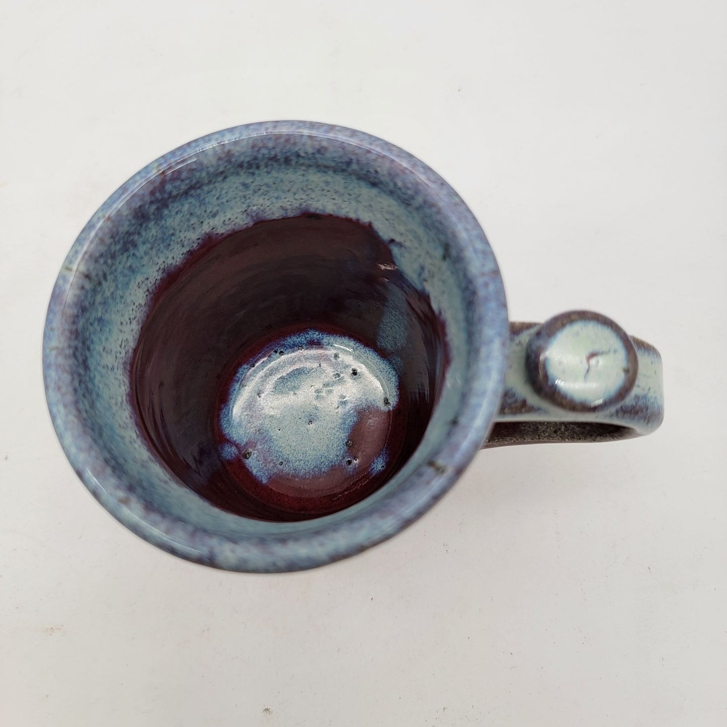 Handcrafted Art Pottery Mug With Abstract Glaze Design