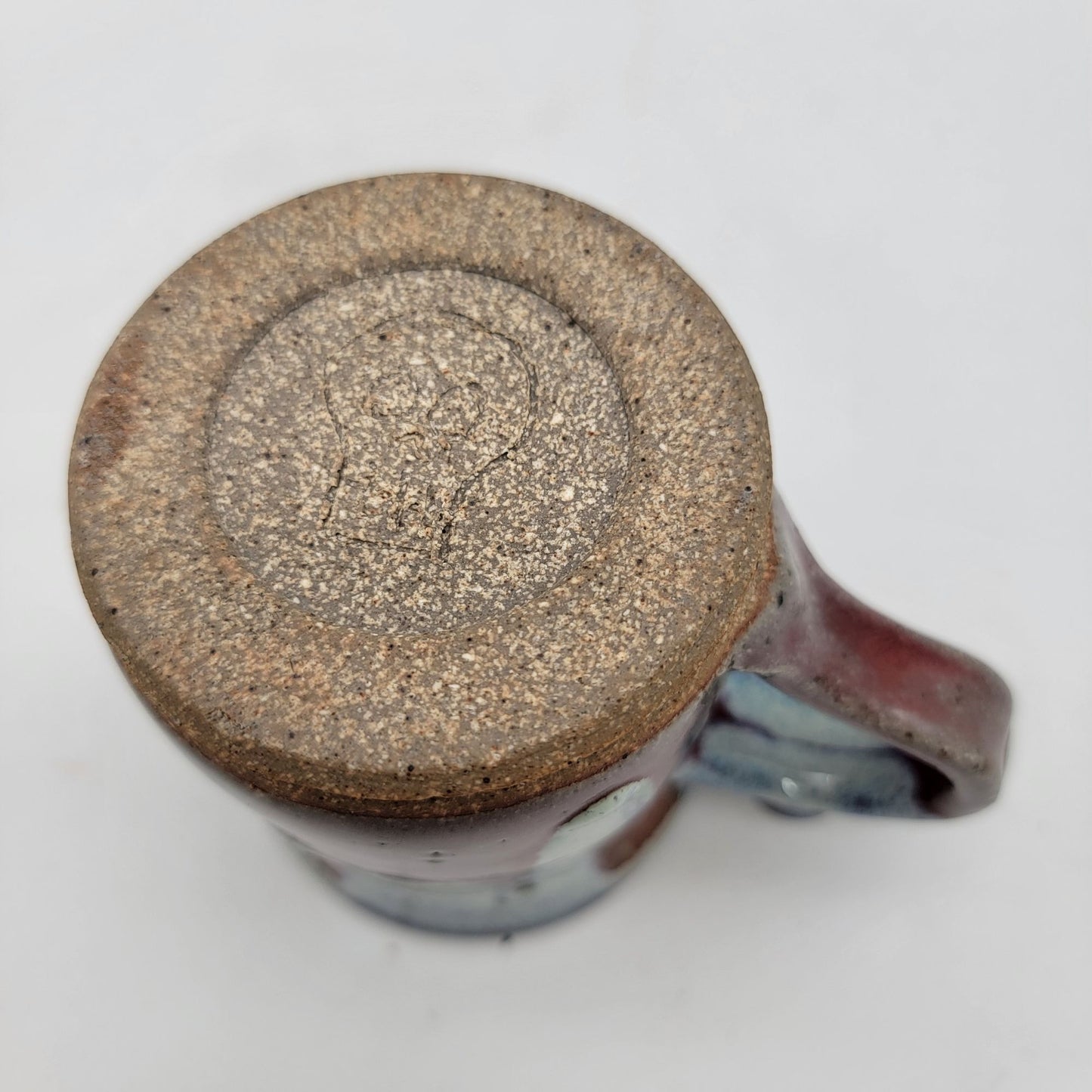 Handcrafted Art Pottery Mug With Abstract Glaze Design