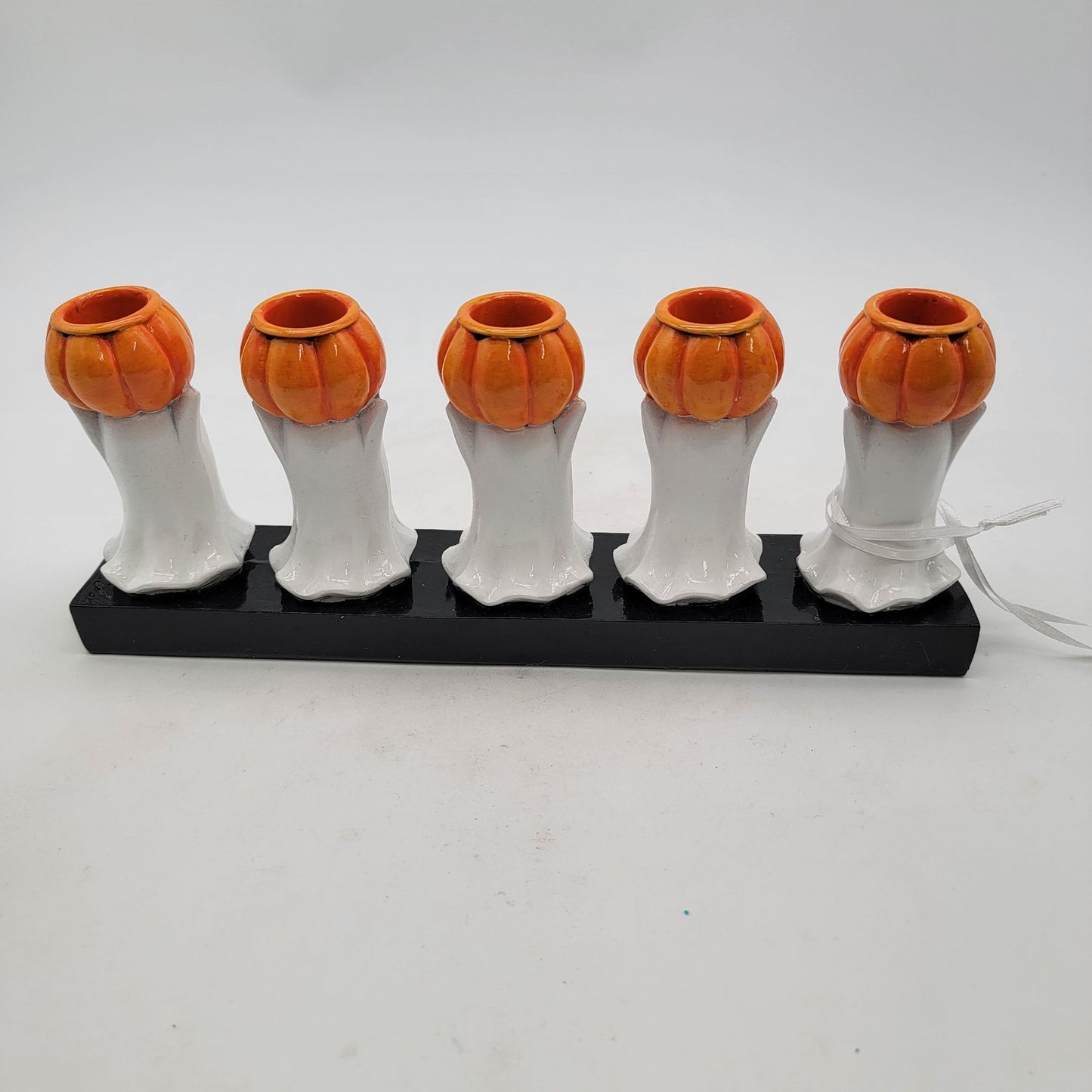 Halloween Ghosts With Pumpkins Candelabra By HallowHome