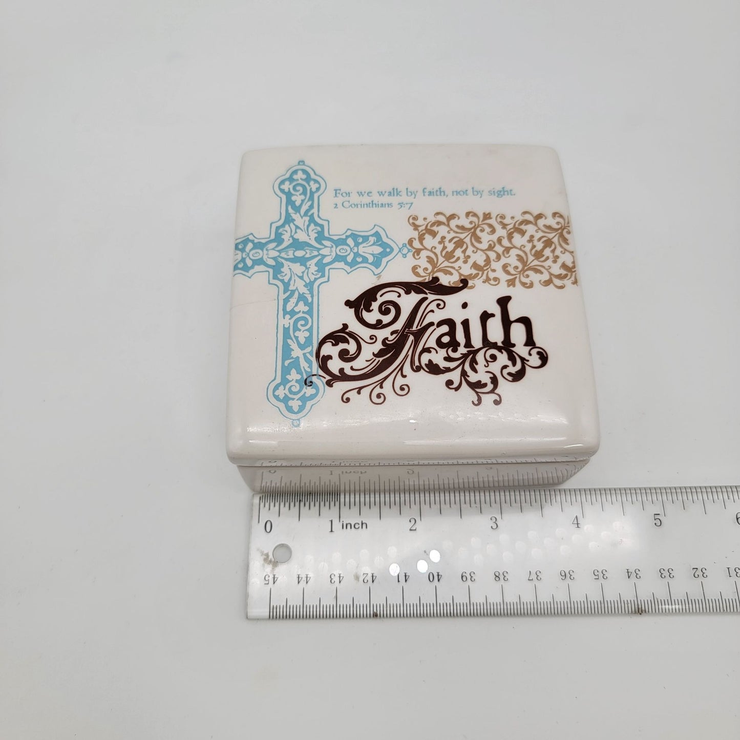 Demdaco Faith Keepsake Box With Inspirational Verse