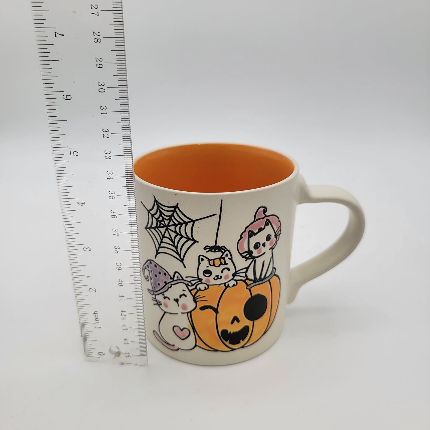 Halloween Cat Mug By Eli + Ana Three Kittens on Pumpkin