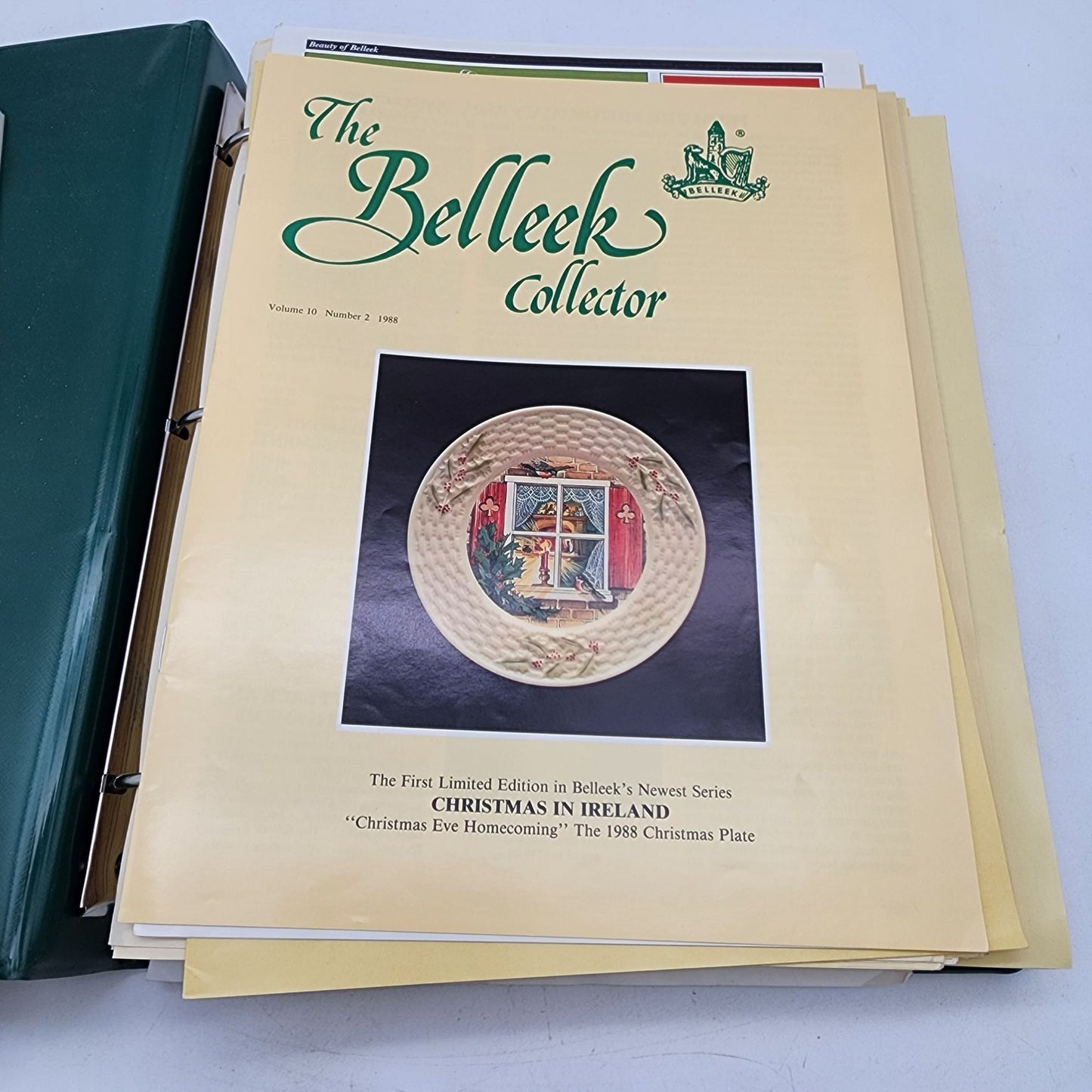 Belleek Collectors Society Binder With Contents