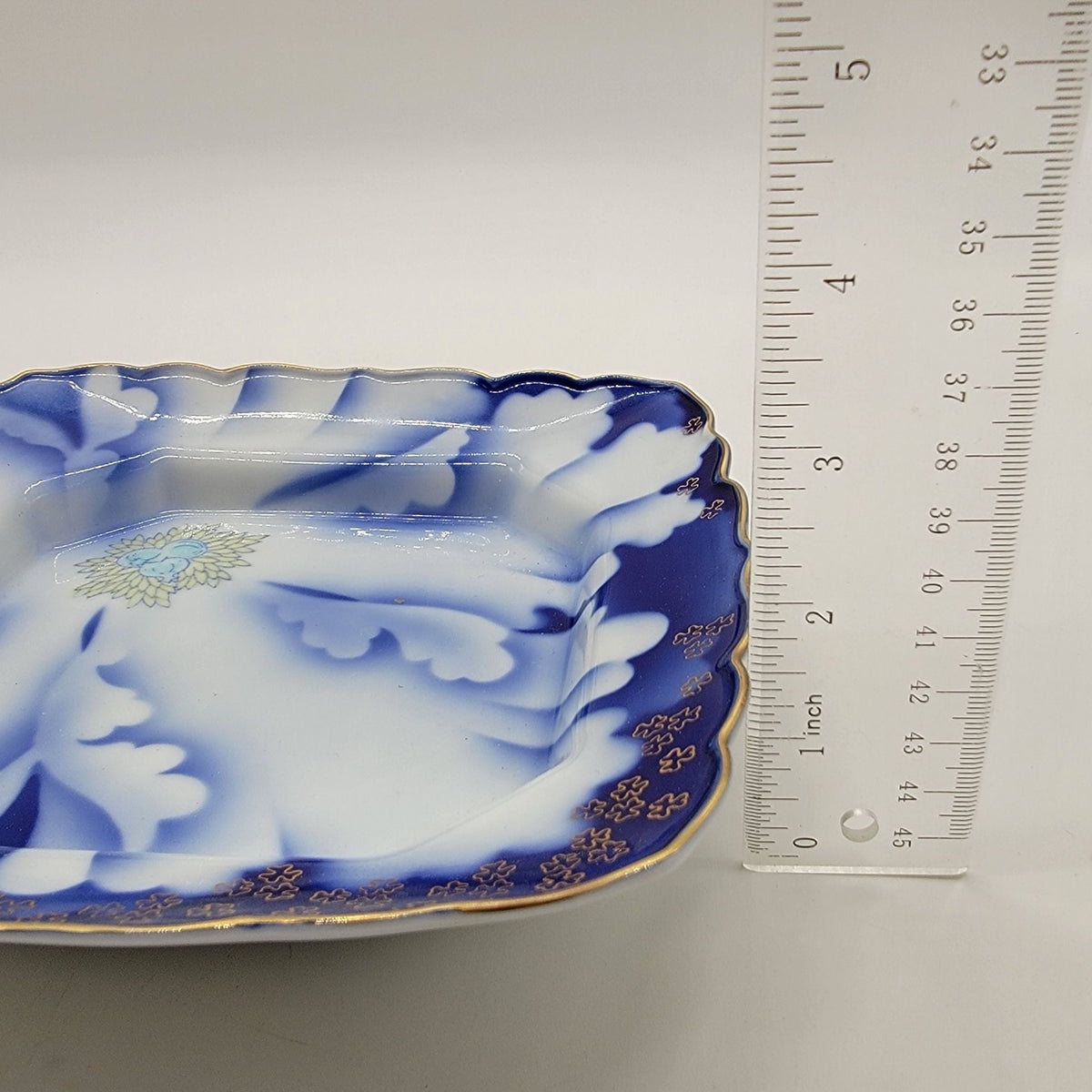 Vintage Fukagawa Arita Square Porcelain Dish