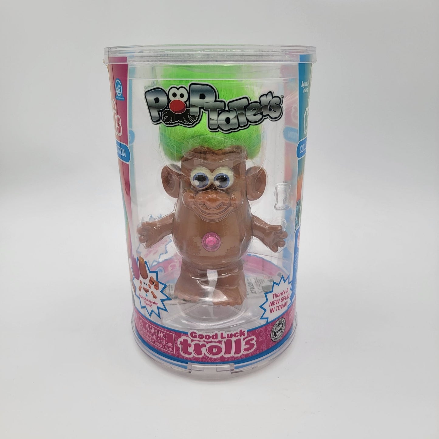 Pop Taters Good Luck Trolls Collectors Edition Figure With Green Hair