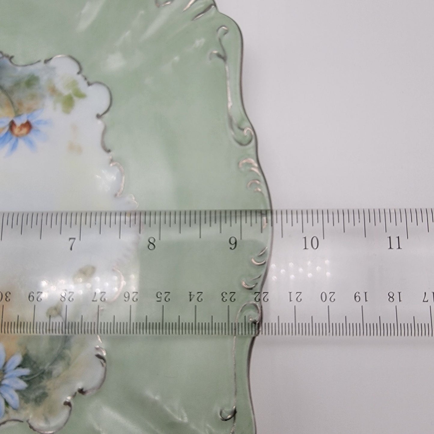 Vintage Hand Painted Porcelain Square Plate