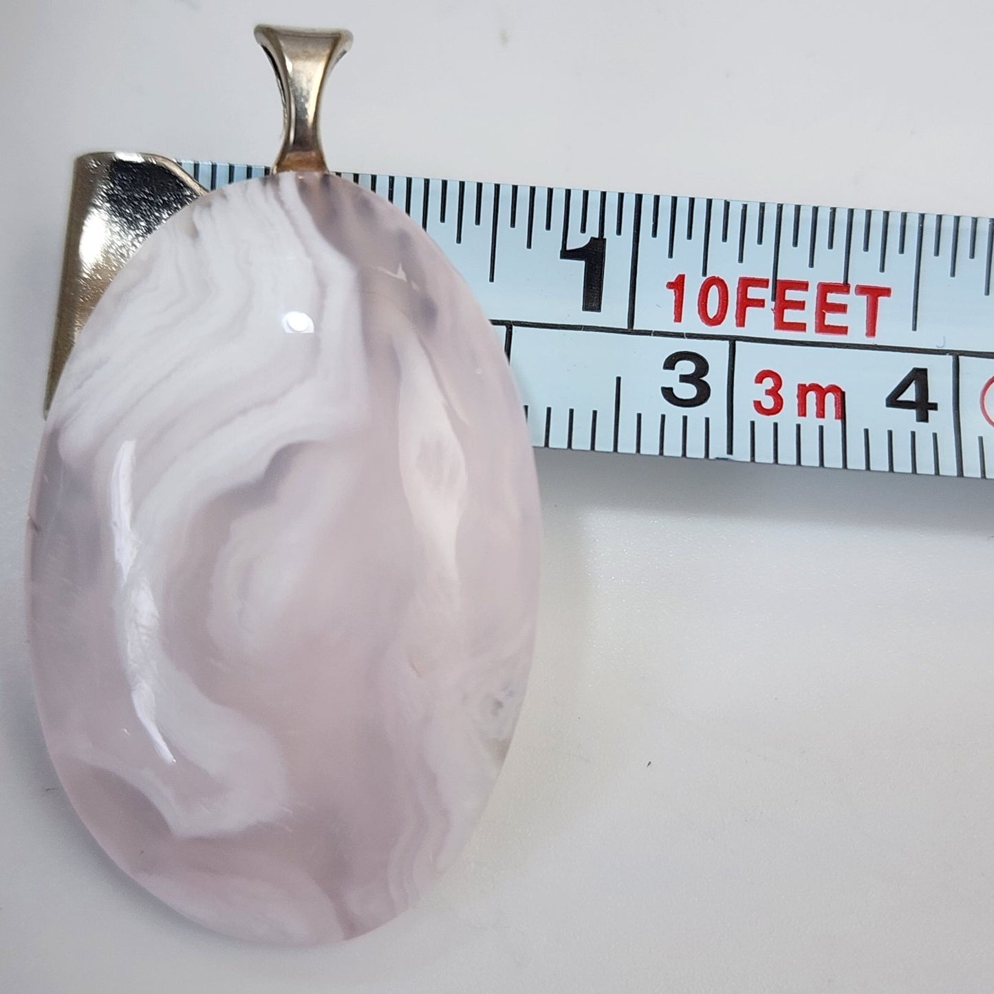 Artisan Purple Lace Agate Gemstone Pendant