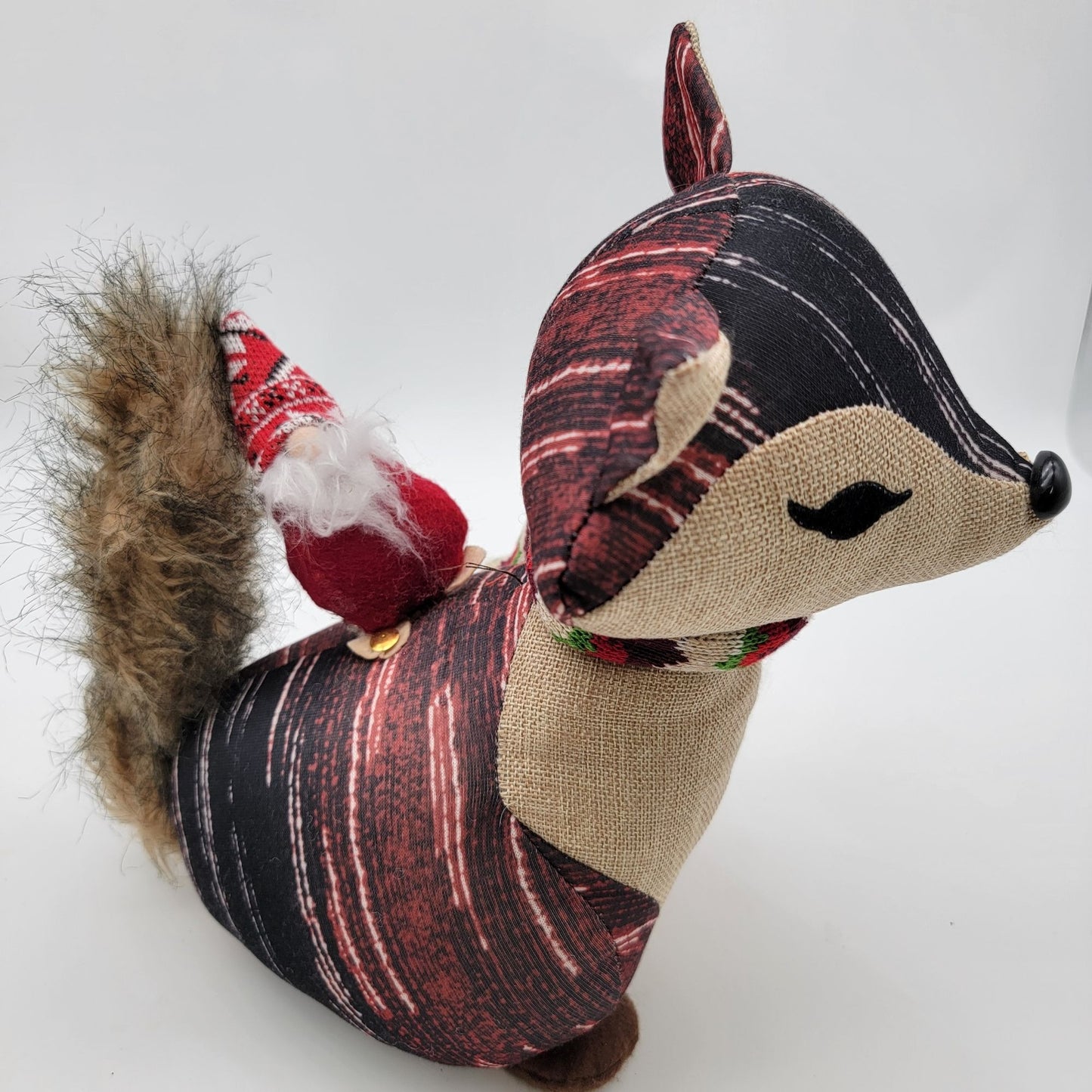 Fox Doorstop With Festive Scarf