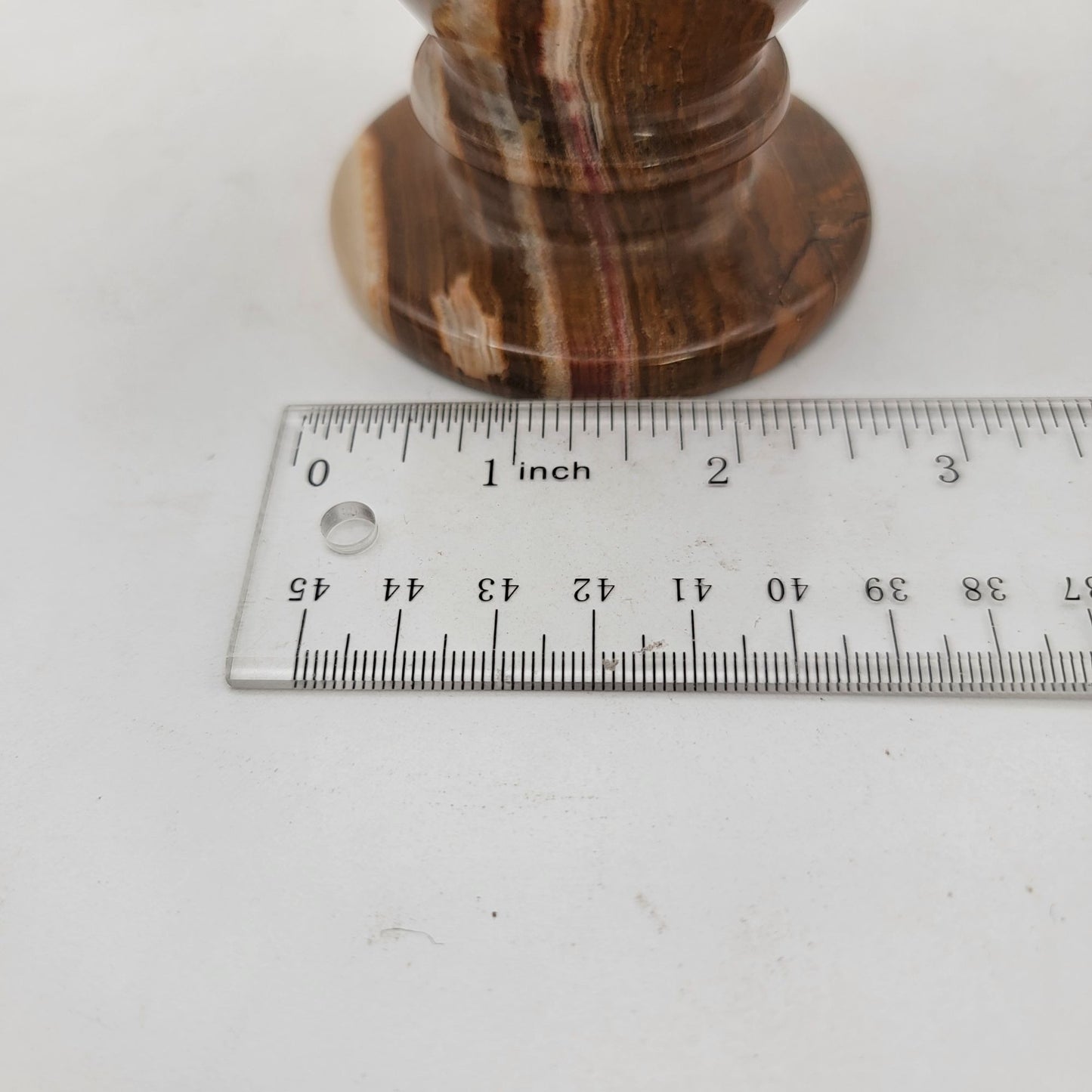 Small Brown Onyx Decorative Vase
