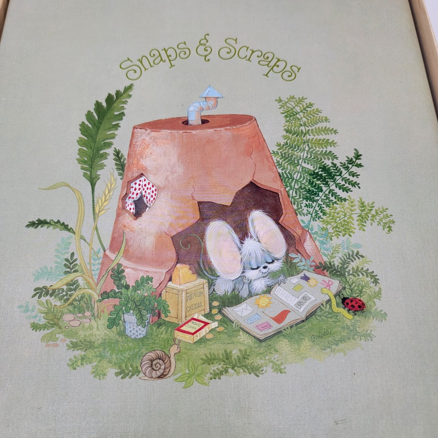 Vintage 1976 Hallmark Snaps & Scraps Scrapbook Photo Album By Cheddar & Co.