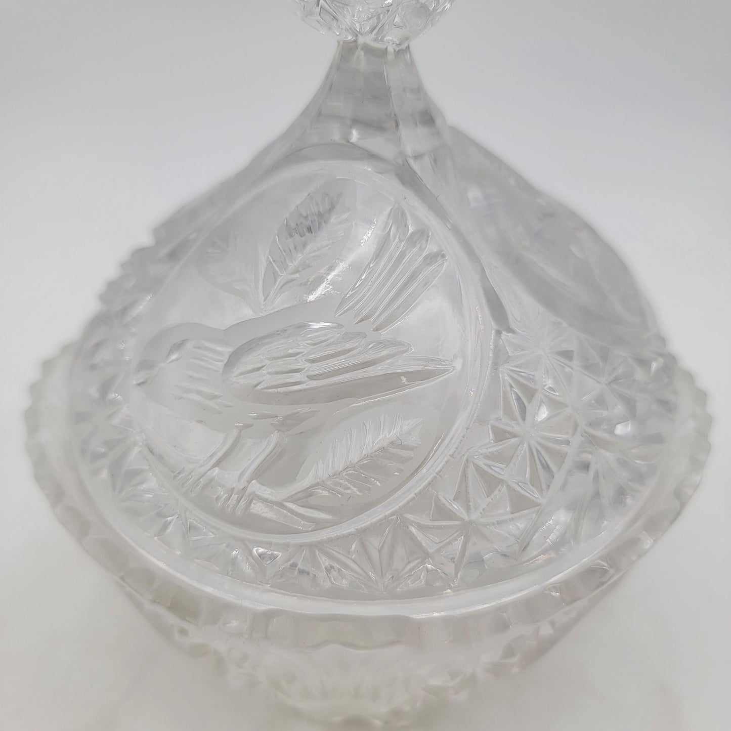 Hofbauer Byrdes Crystal Candy Dish With Lid