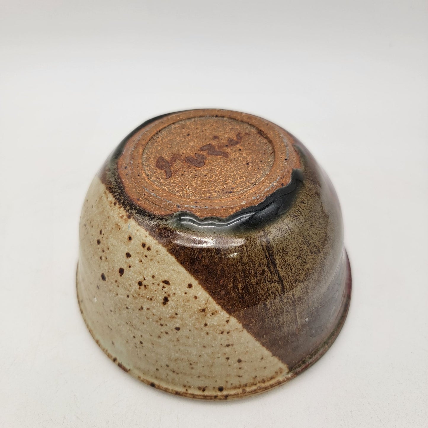 Handcrafted Art Pottery Bowl Rustic Earth Tone Design