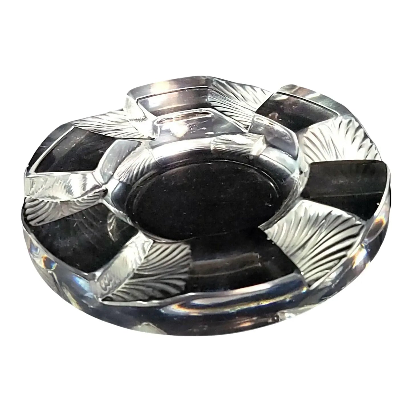 1970s Lalique France Glass Ashtray