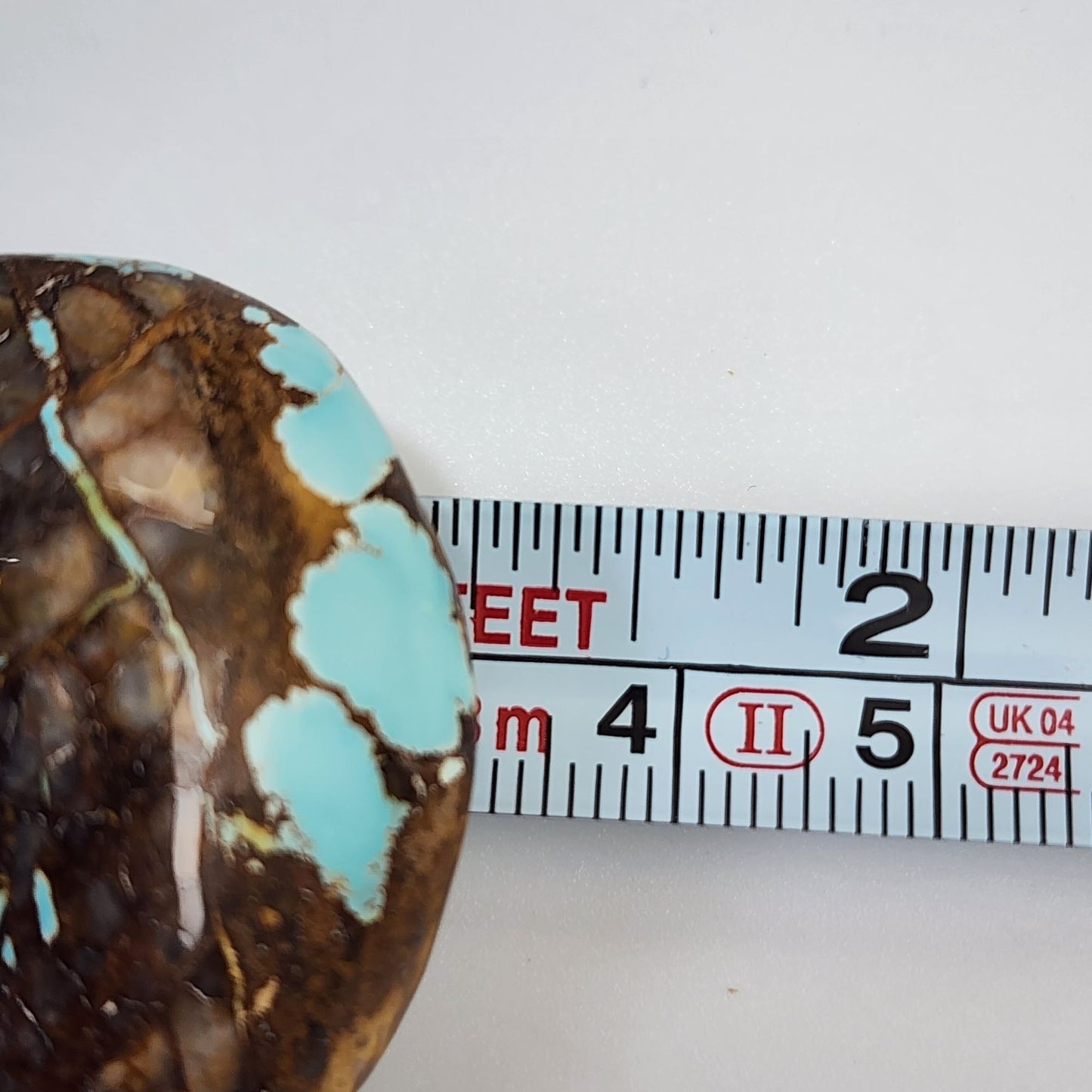 Artisan Royston Turquoise Gemstone Pendant With Rustic Brown Matrix