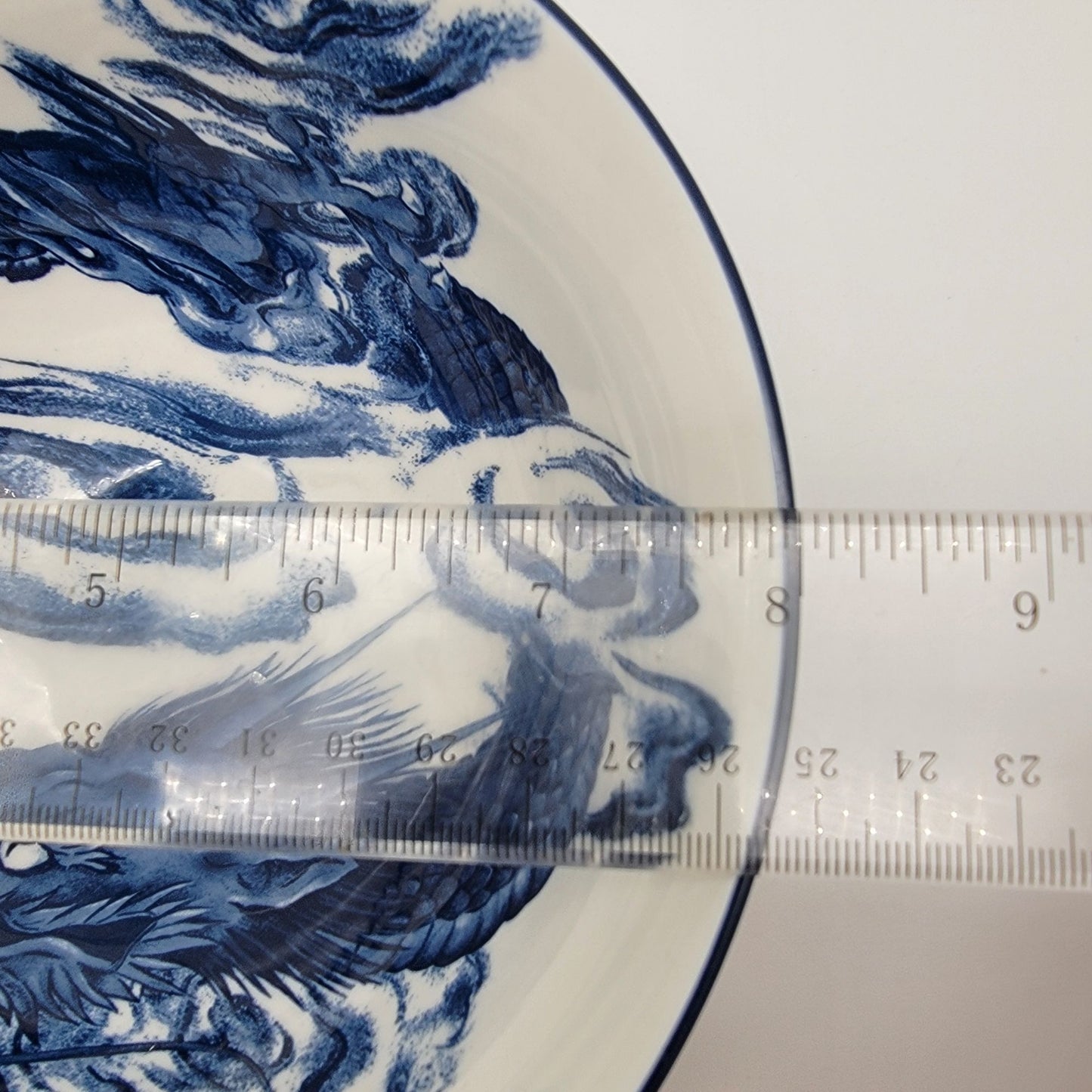 SH Home Blue & White Dragon Ramen Noodle Bowl