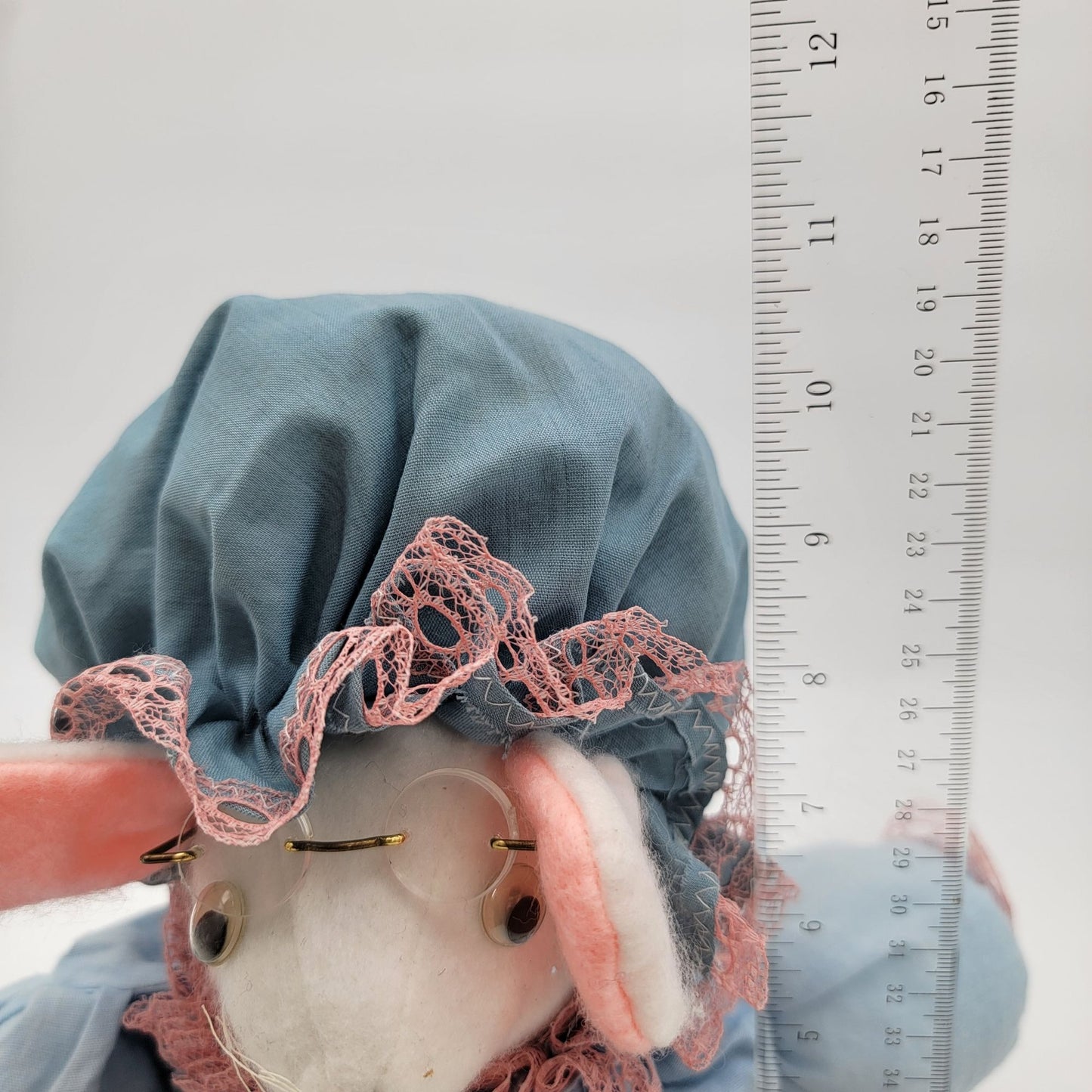 Vintage Handmade Granny Mouse Plush Handmade