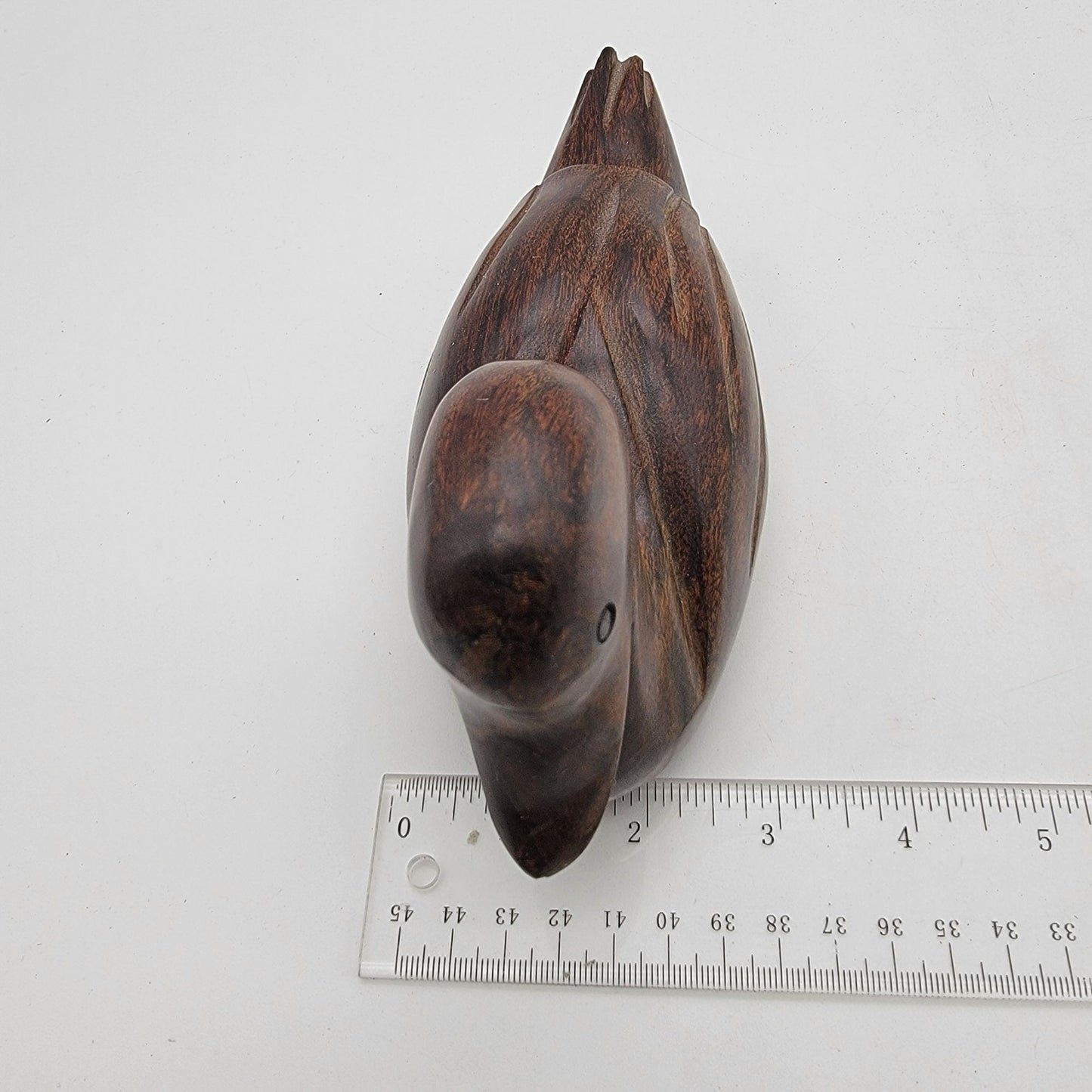 Vintage Carved Ironwood Duck Figurine