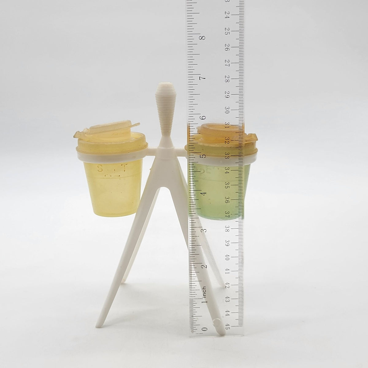 1950s Tupperware Atomic Tripod Salt & Pepper Shaker Set