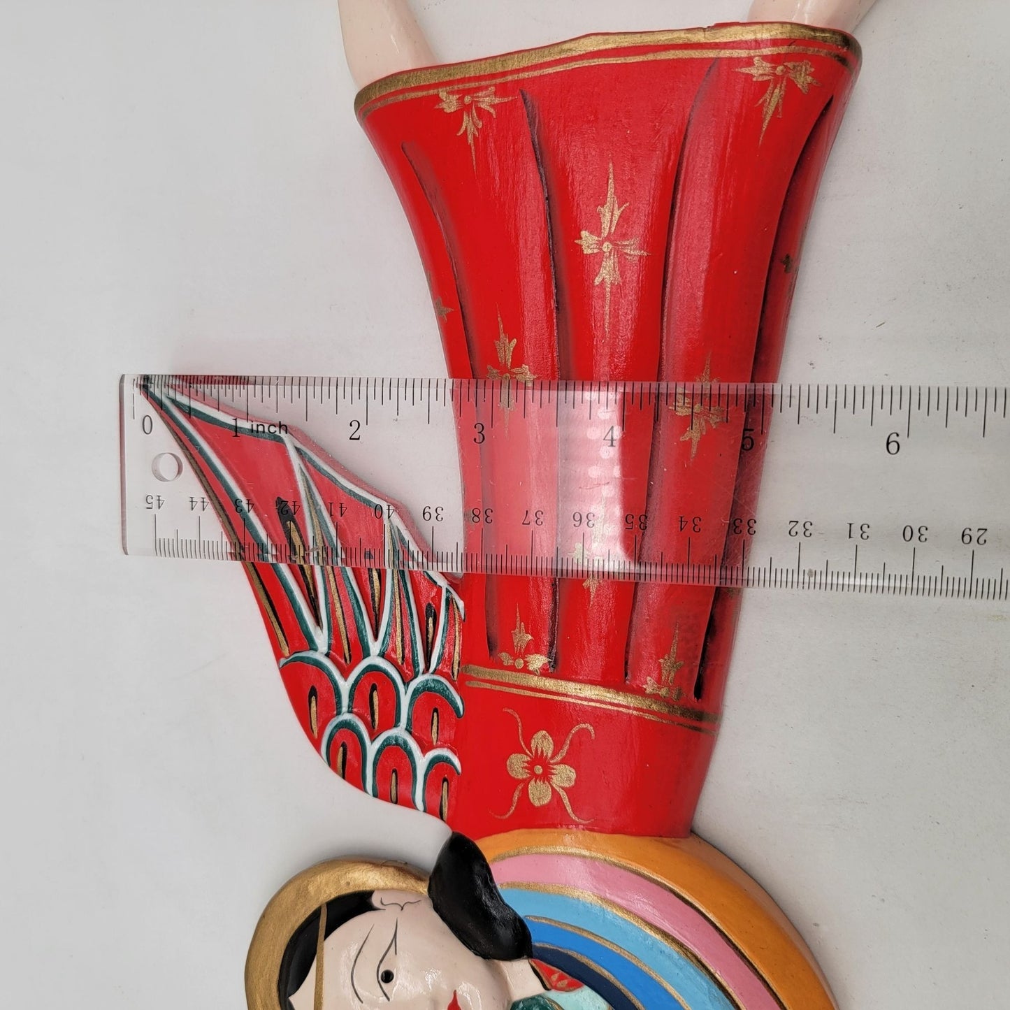 Handcrafted Indonesian Folk Art Angel Wall Hanging