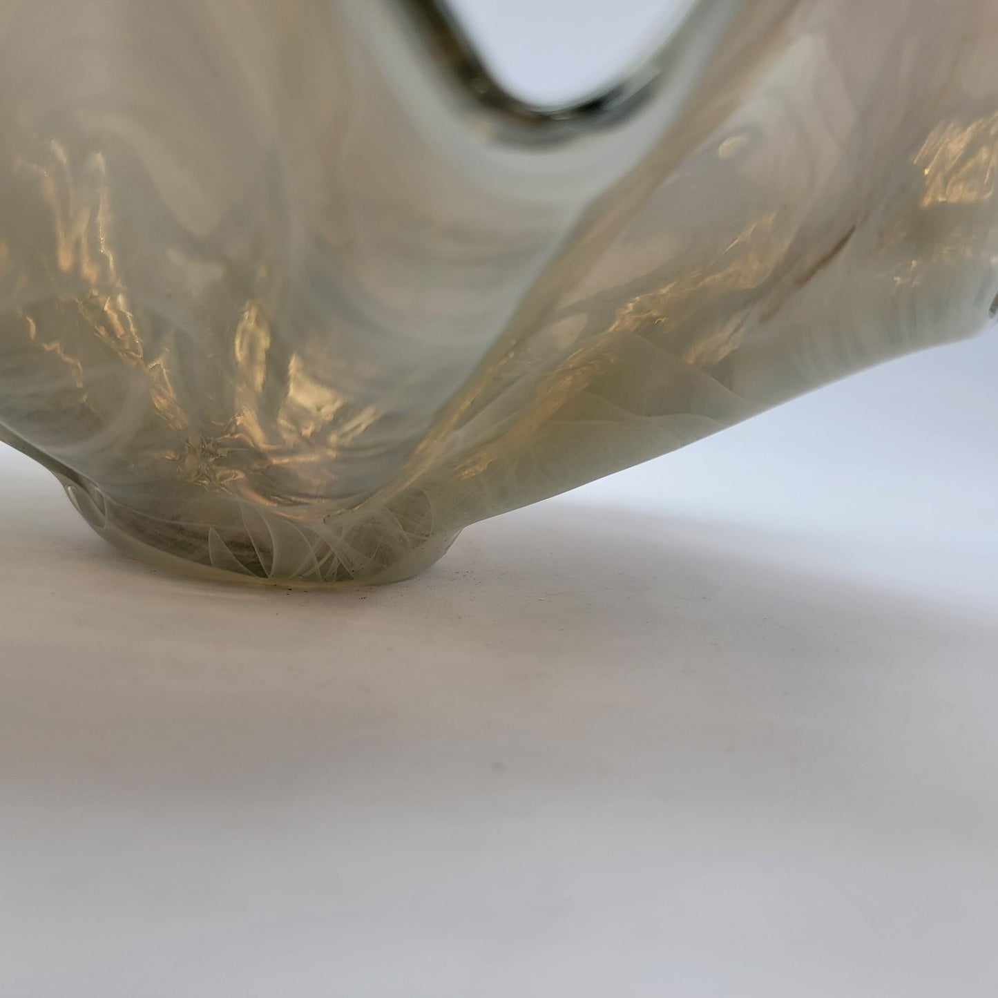 Antica Cristalleria Murano Style Starburst Glass Bowl