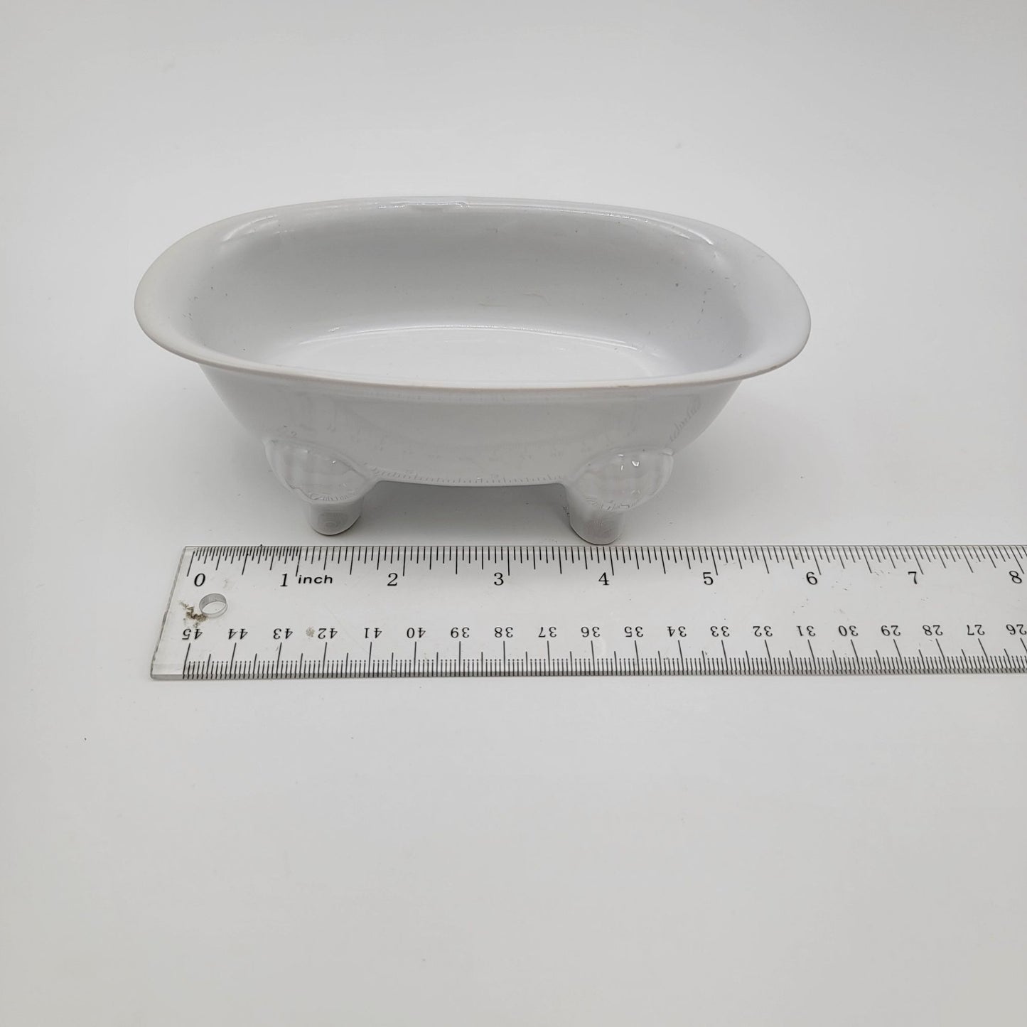 Mini Bathtub Soap Dish By BIA Cordon Bleu White Porcelain