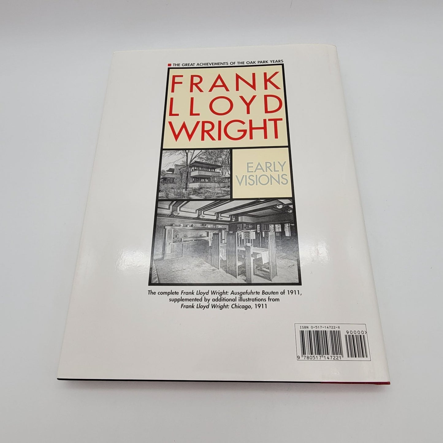 Frank Lloyd Wright: Early Visions Hardcover Book 1995 Oak Park Architecture