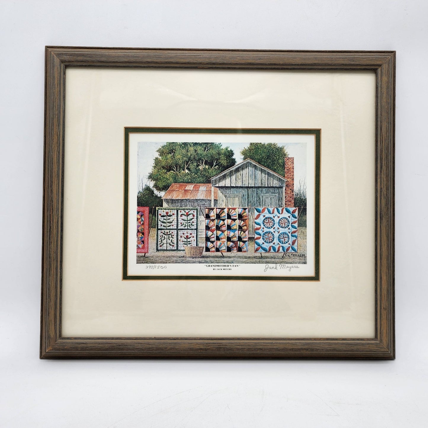 Limited Edition Framed Print "Grandmothers Fan" By Jack Meyers 398/500 Signed